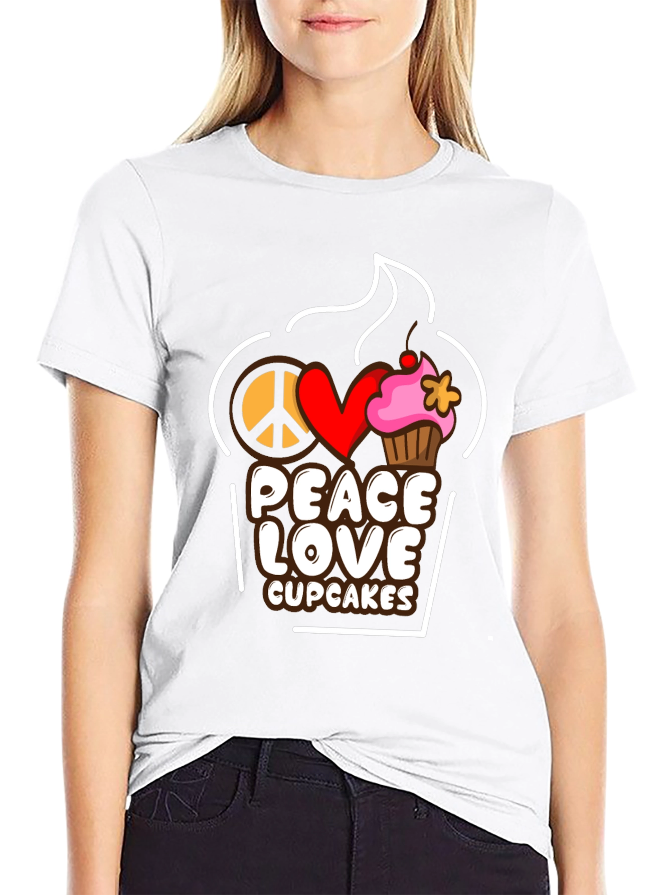 Peace Love Cupcakes T-Shirt