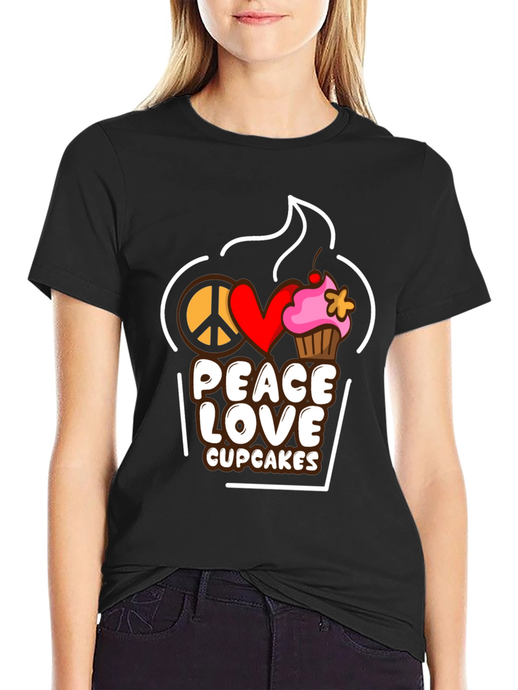 Peace Love Cupcakes T-Shirt