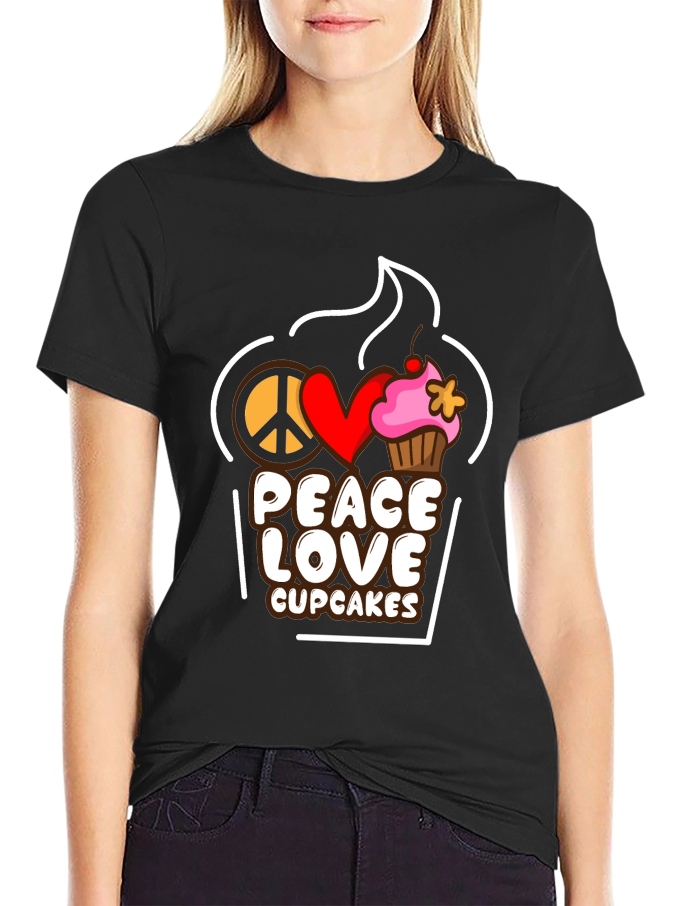 Peace Love Cupcakes T-Shirt