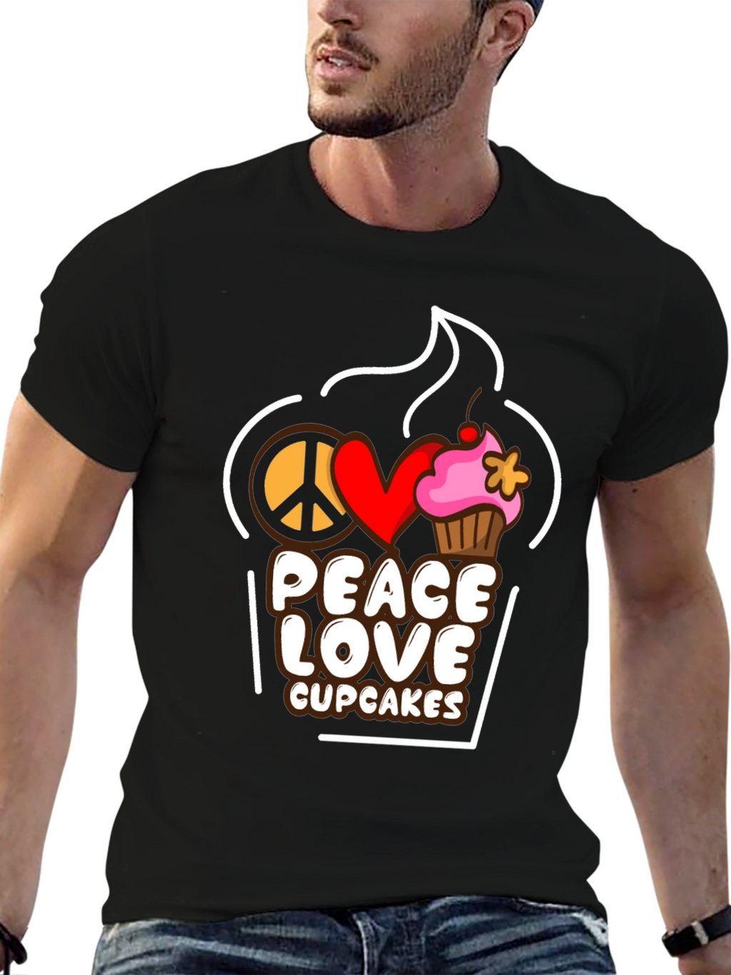 Peace Love Cupcakes T-Shirt