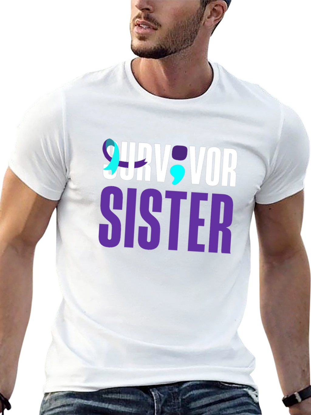 Survivor Sister Graphic Tee - Suicide Awareness