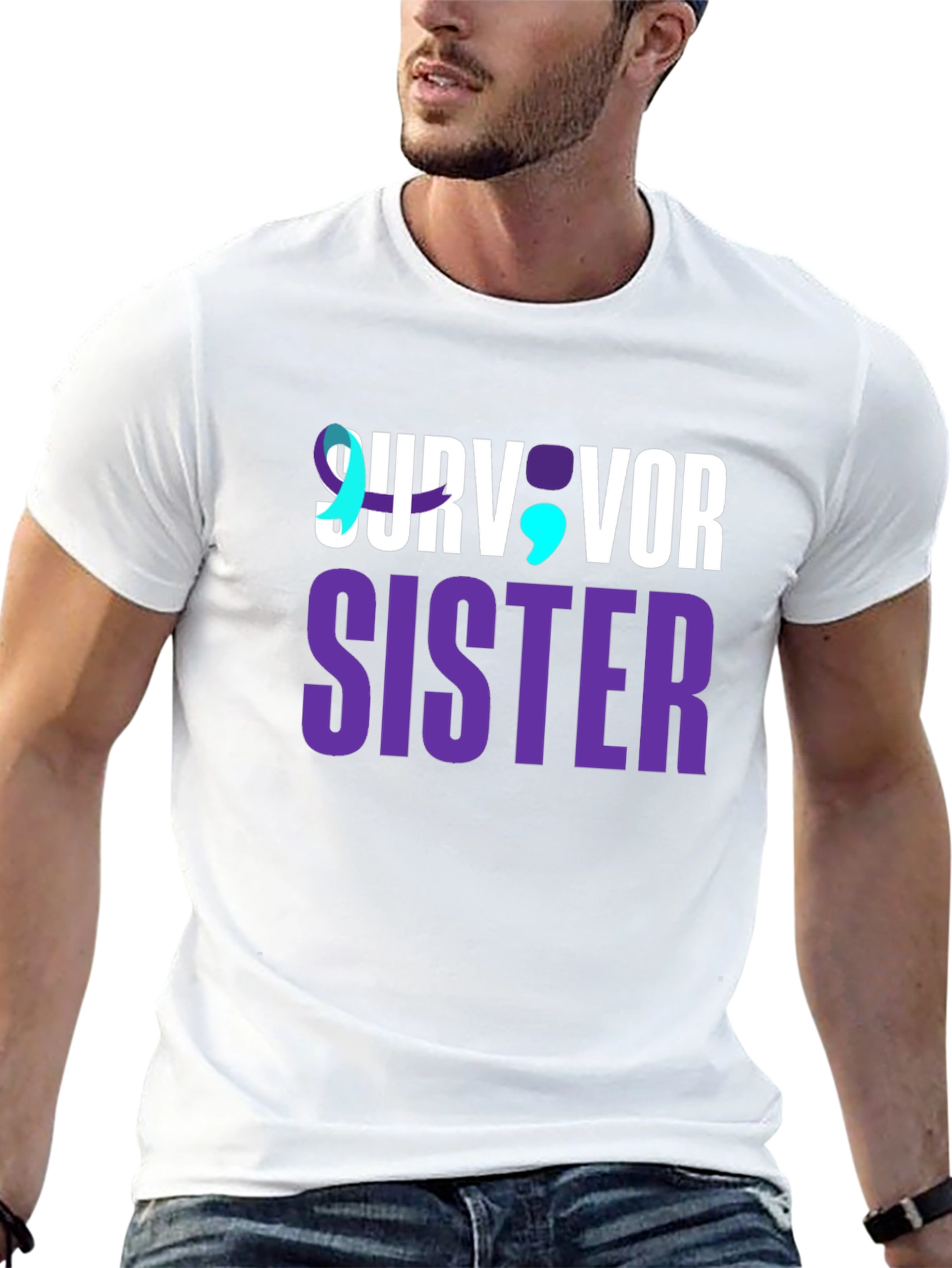 Survivor Sister Graphic Tee - Suicide Awareness
