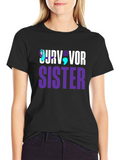 Survivor Sister Graphic Tee - Suicide Awareness