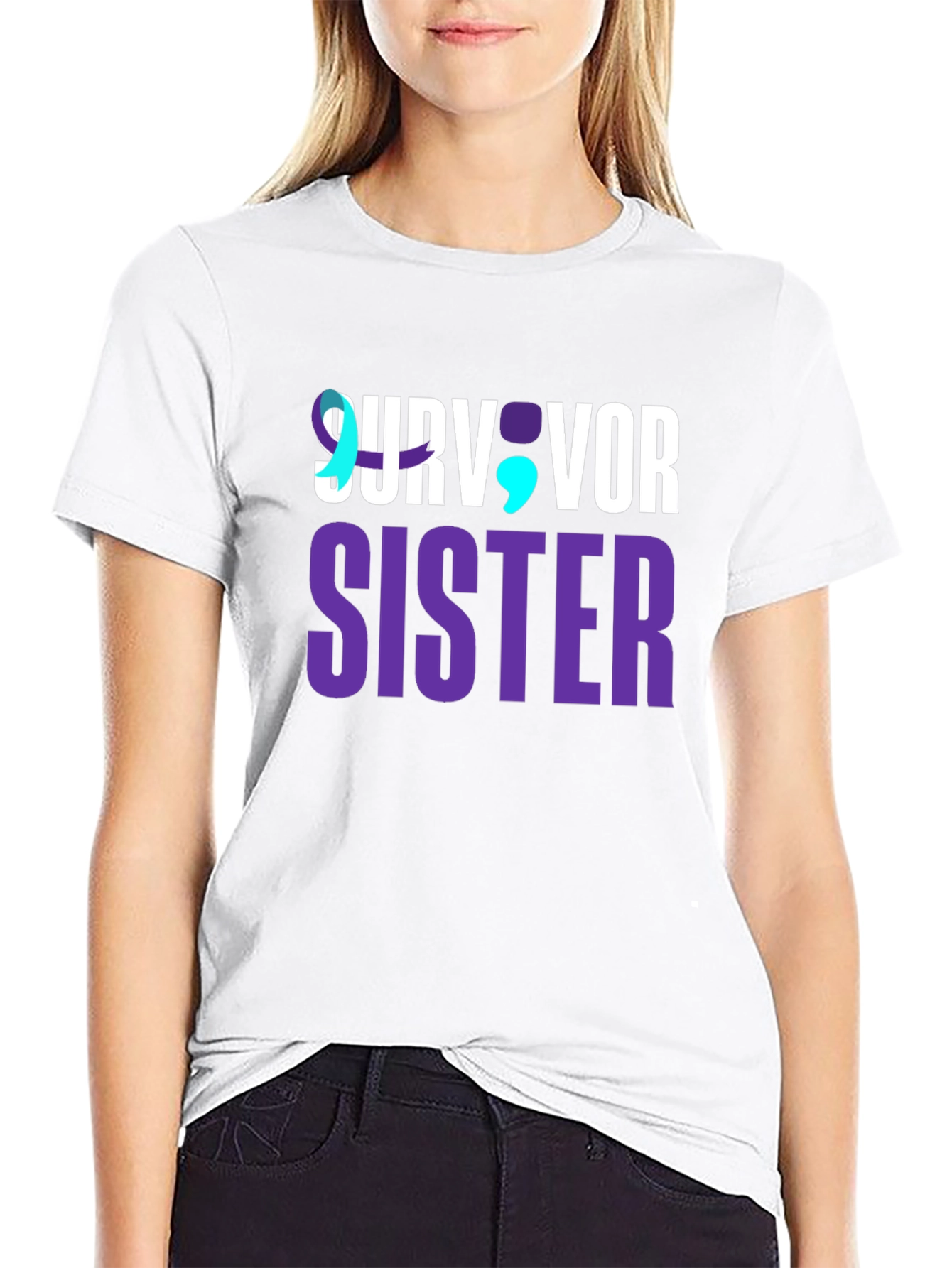 Survivor Sister Graphic Tee - Suicide Awareness