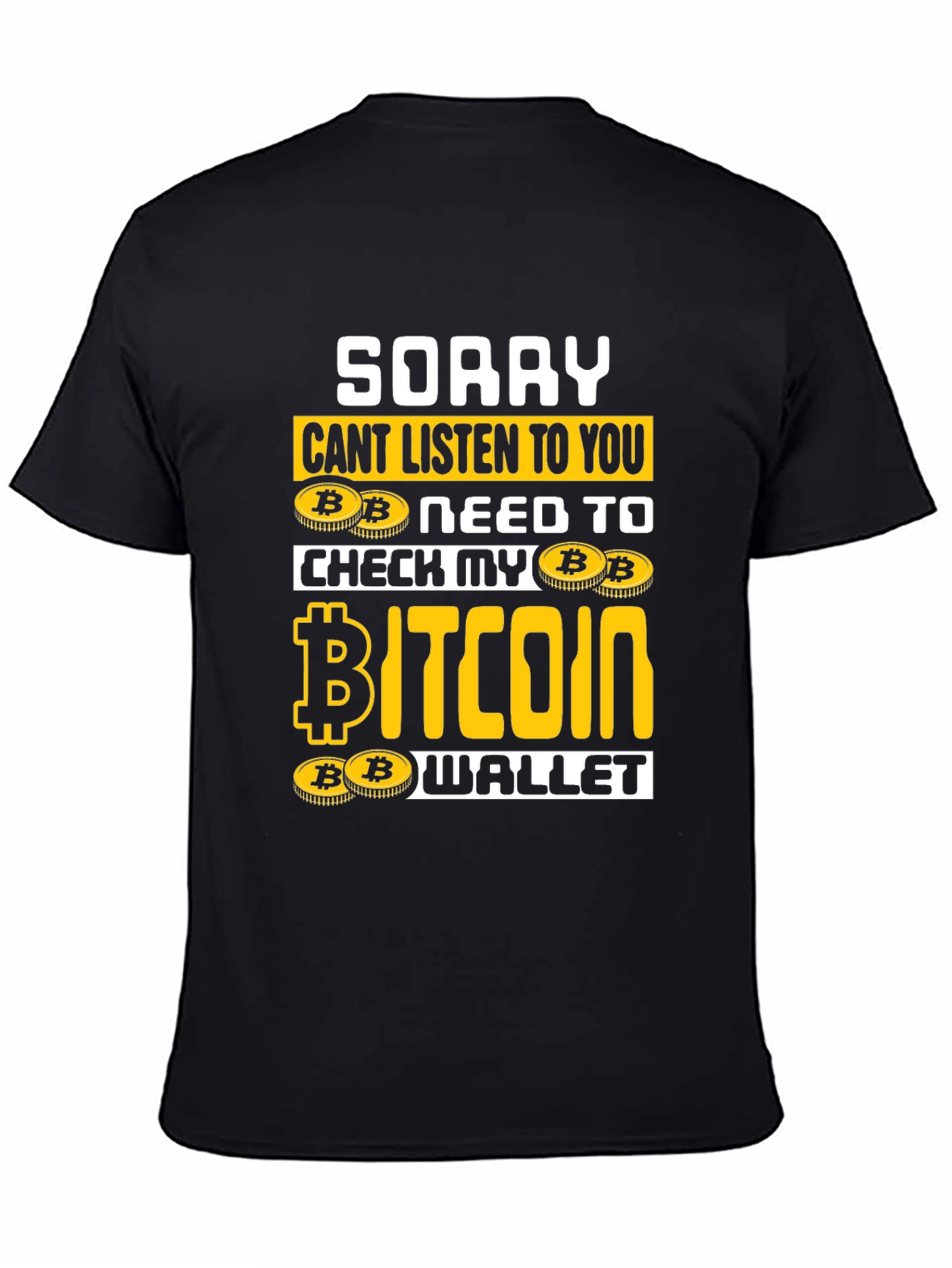 Bitcoin Wallet Graphic T-Shirt
