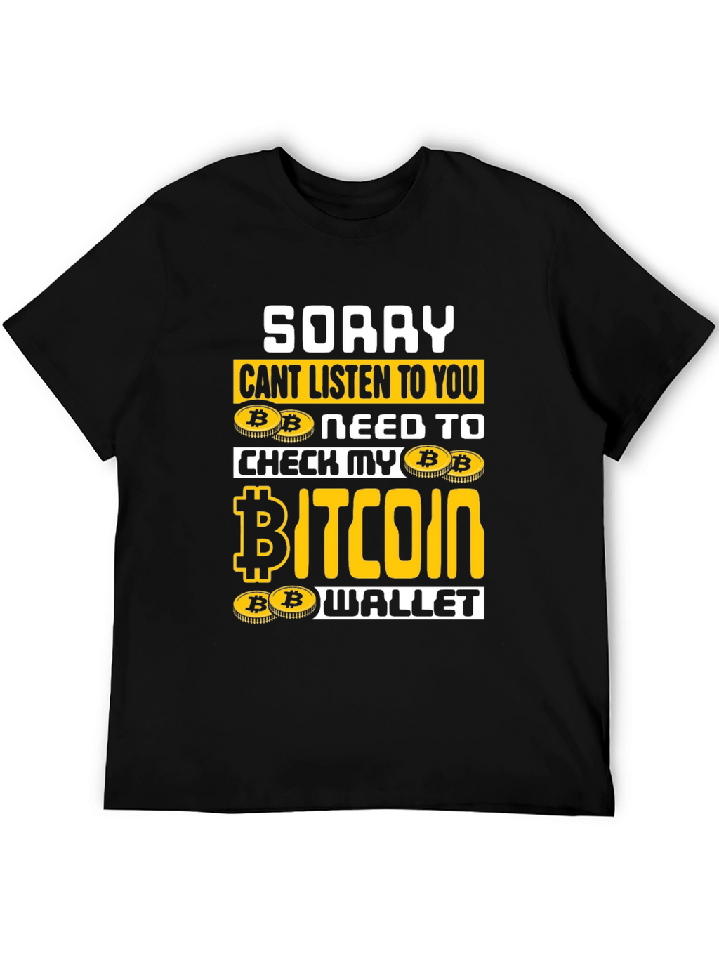 Bitcoin Wallet Graphic T-Shirt