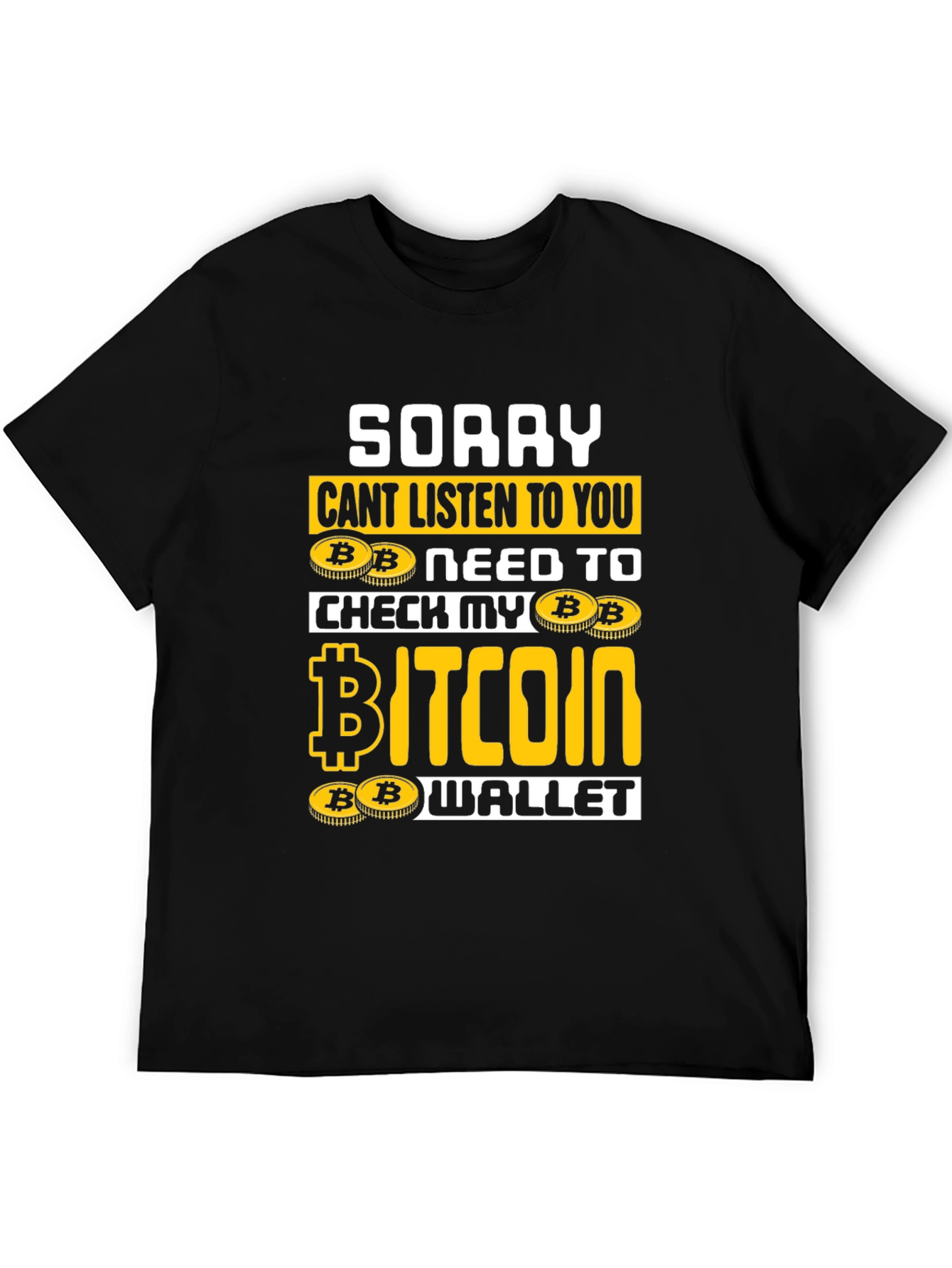 Bitcoin Wallet Graphic T-Shirt