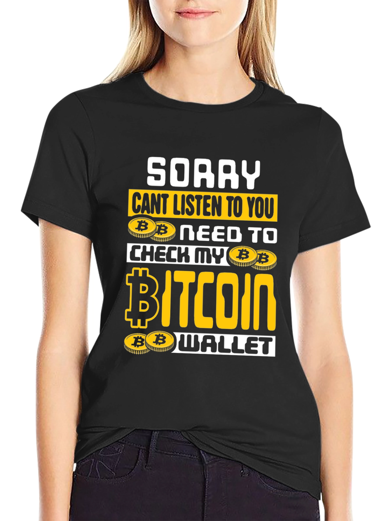 Bitcoin Wallet Graphic T-Shirt