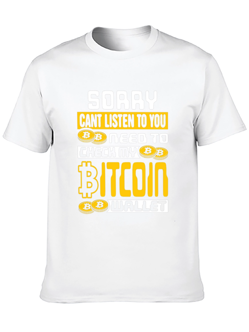 Bitcoin Wallet Graphic T-Shirt