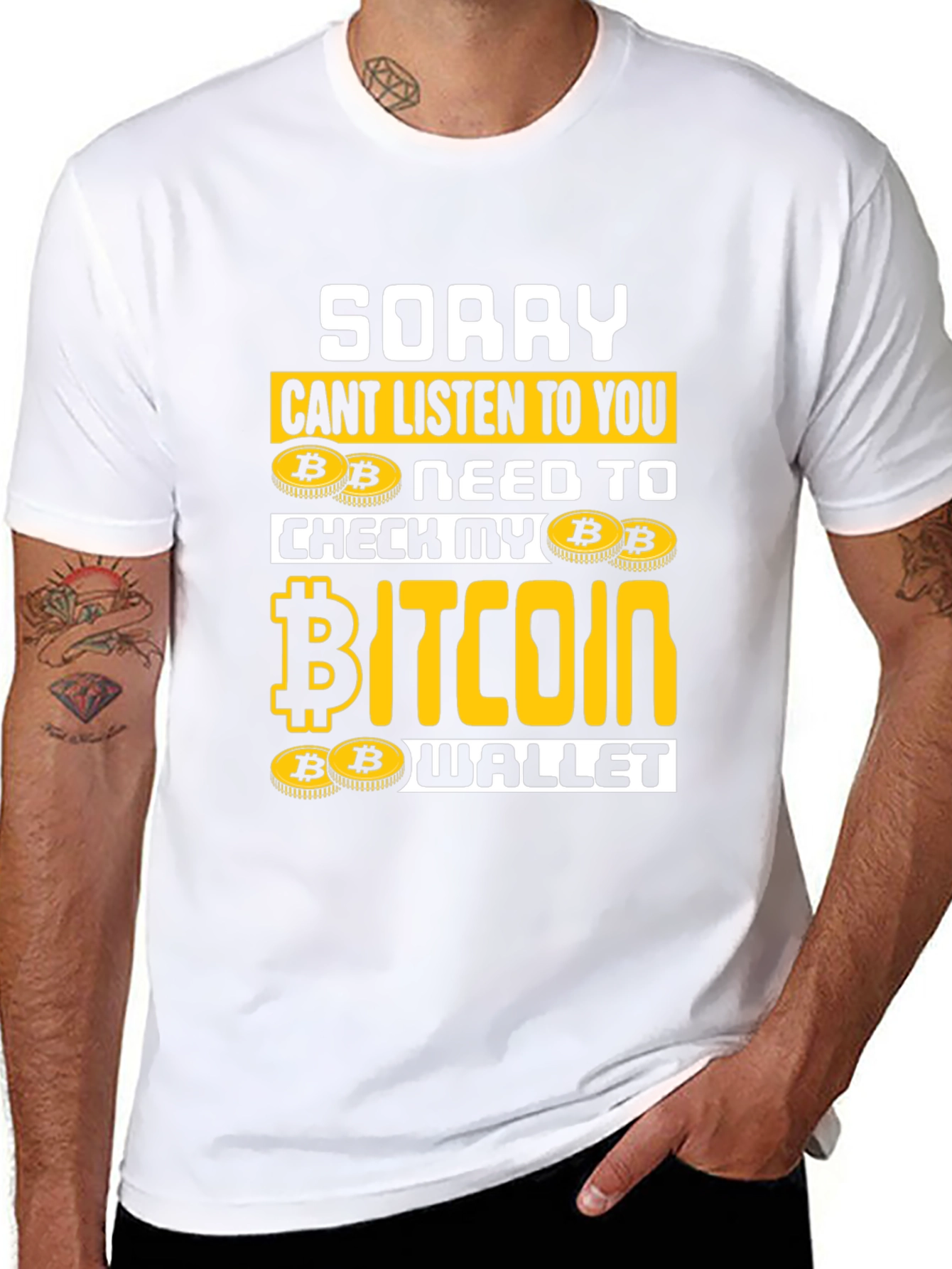 Bitcoin Wallet Graphic T-Shirt