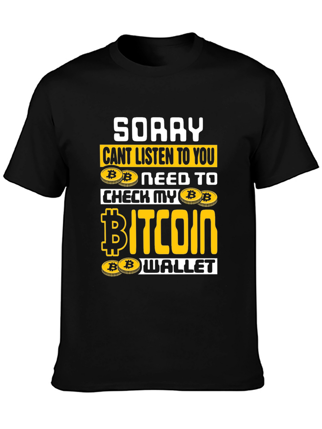 Bitcoin Wallet Graphic T-Shirt