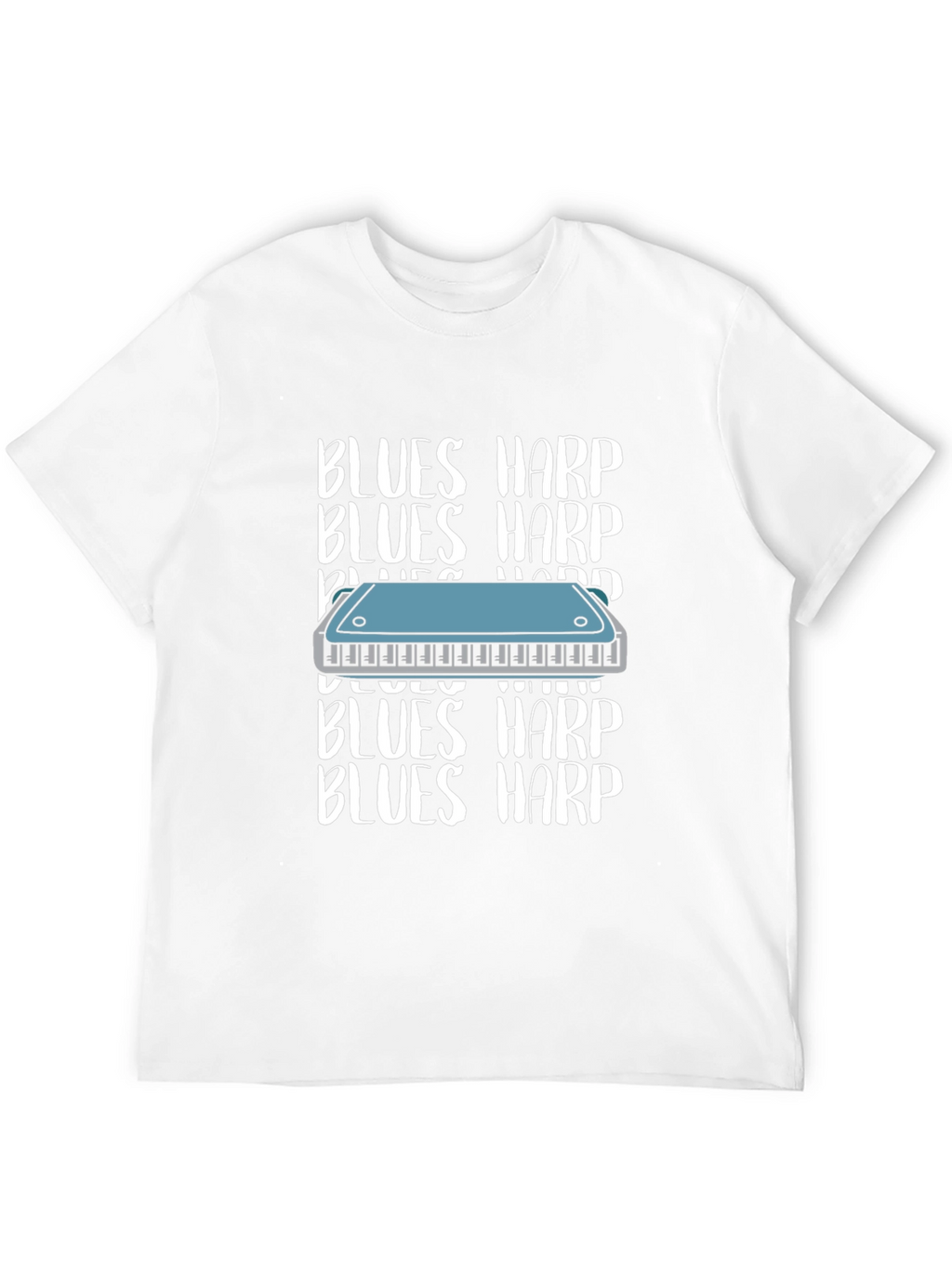 Blues Harp T-Shirt - Musical Instrument Tee