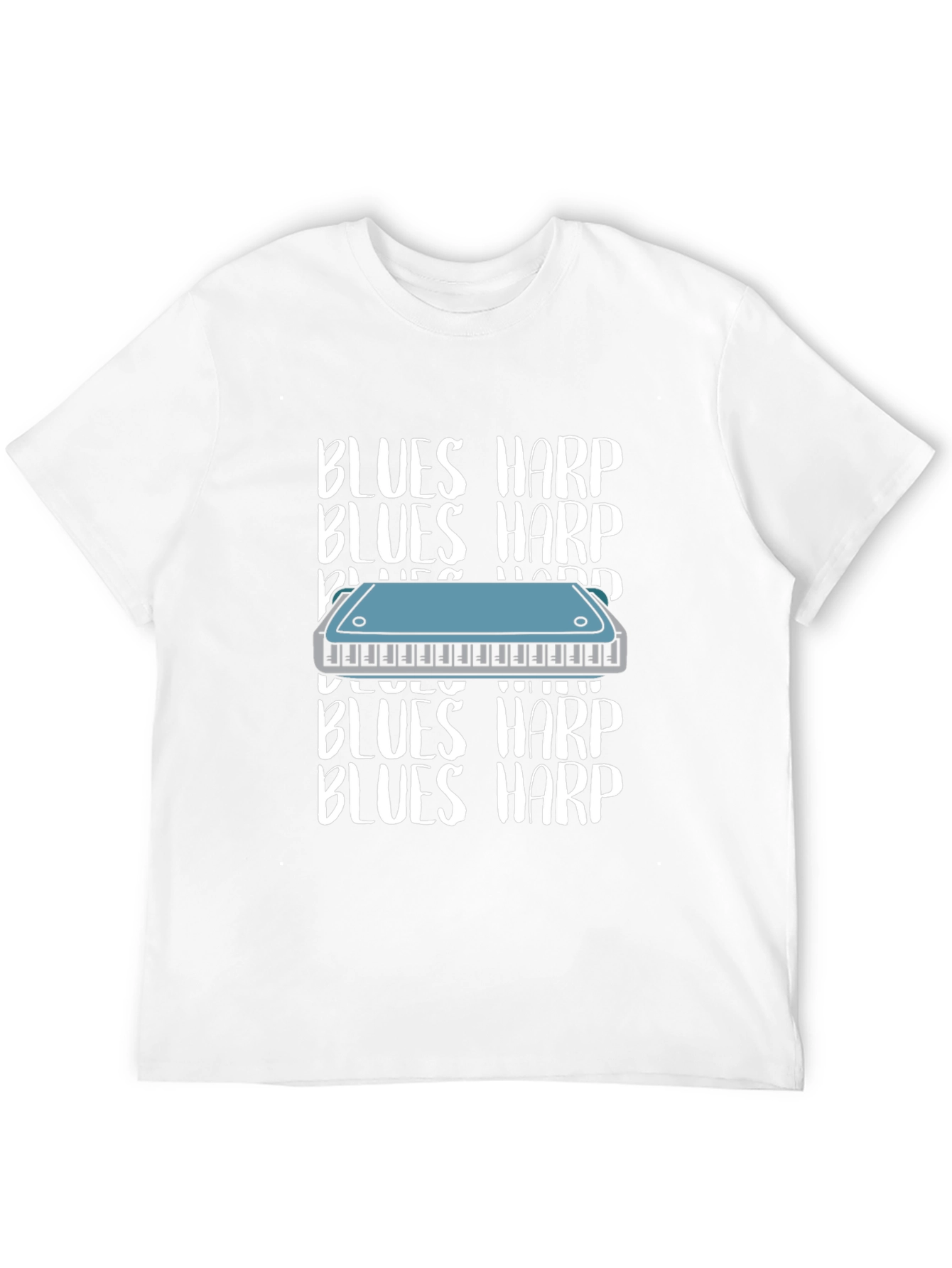 Blues Harp T-Shirt - Musical Instrument Tee