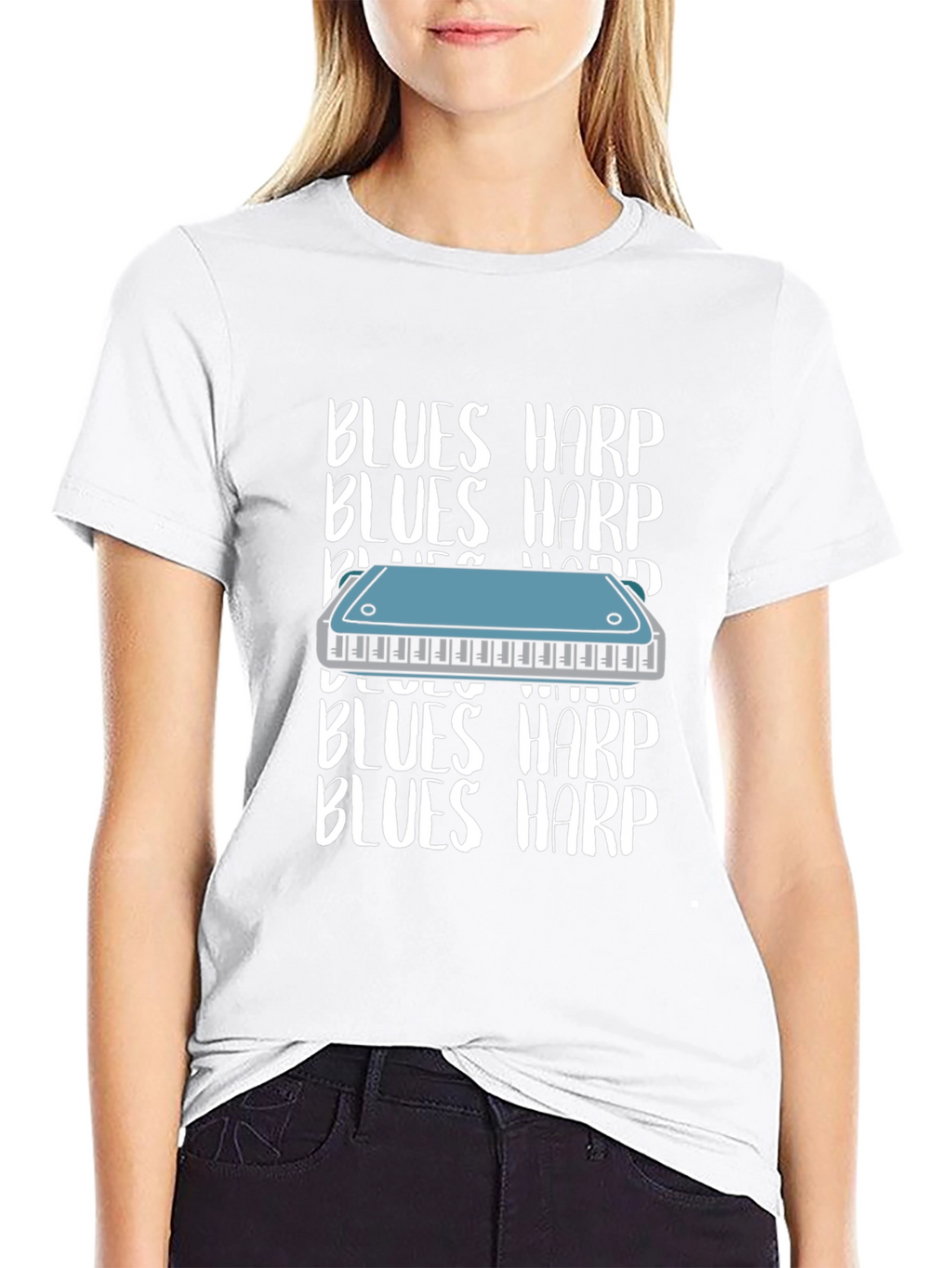 Blues Harp T-Shirt - Musical Instrument Tee