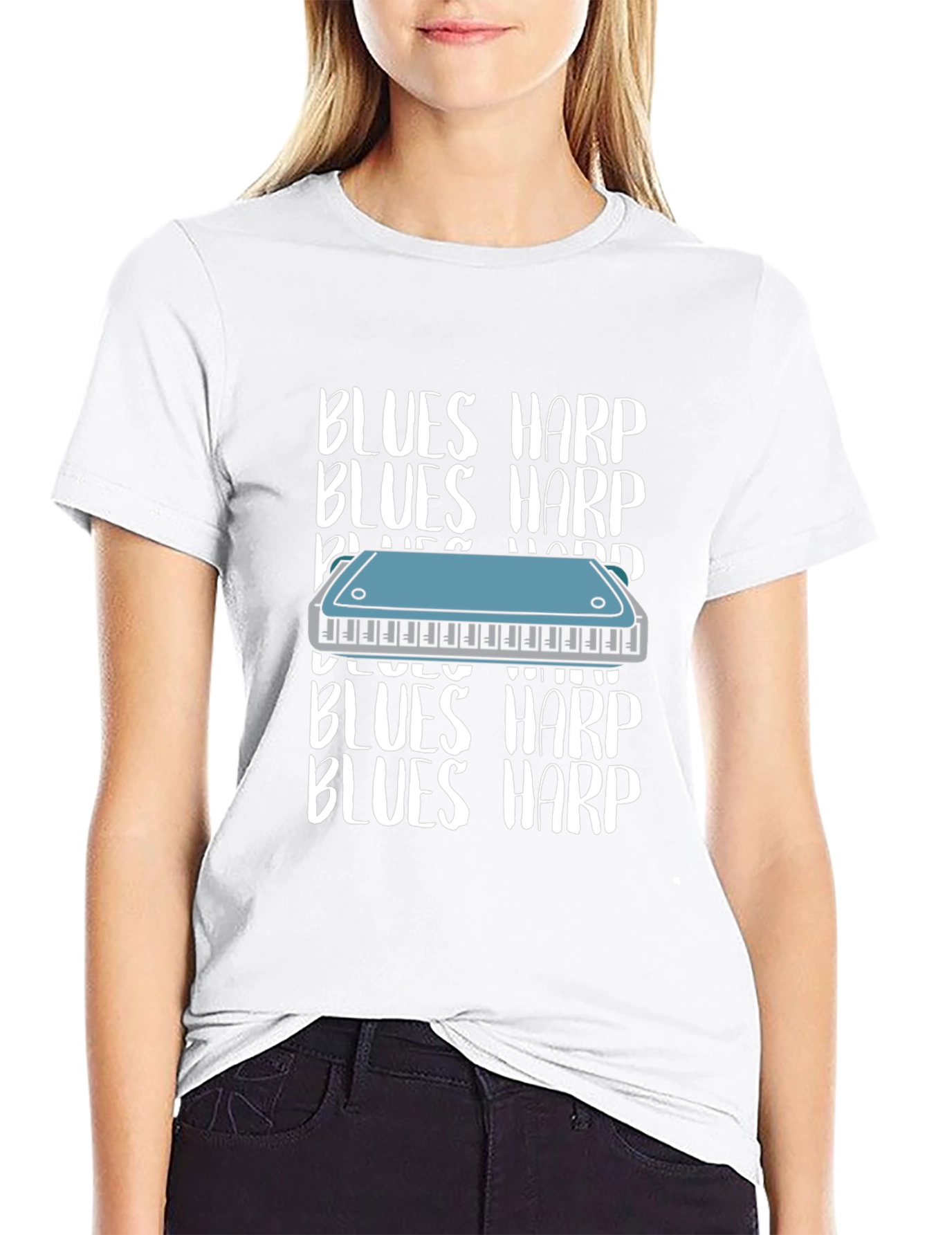 Blues Harp T-Shirt - Musical Instrument Tee