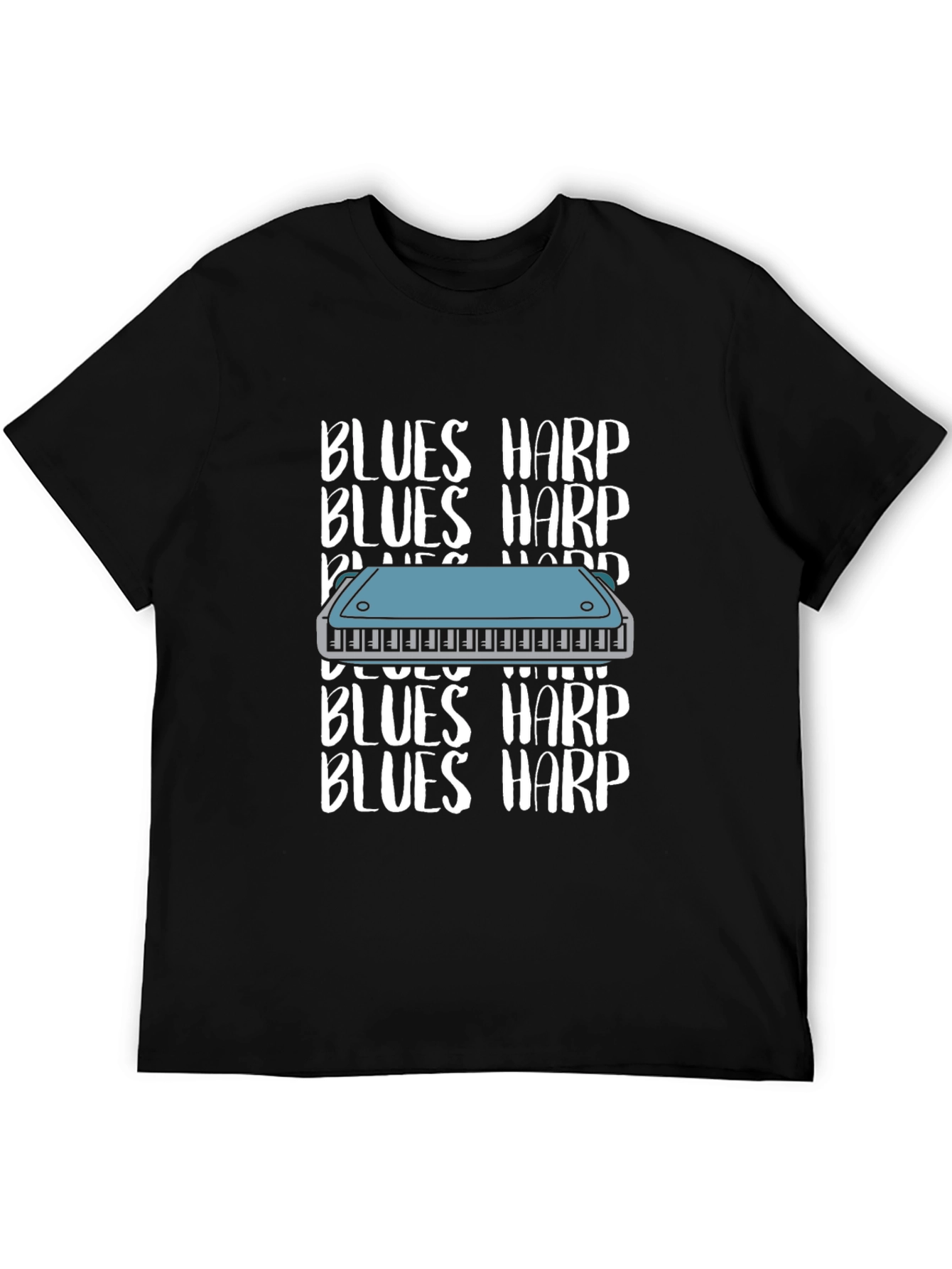 Blues Harp T-Shirt - Musical Instrument Tee