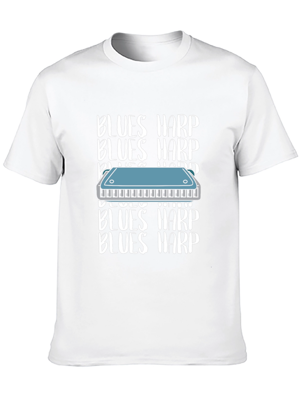 Blues Harp T-Shirt - Musical Instrument Tee