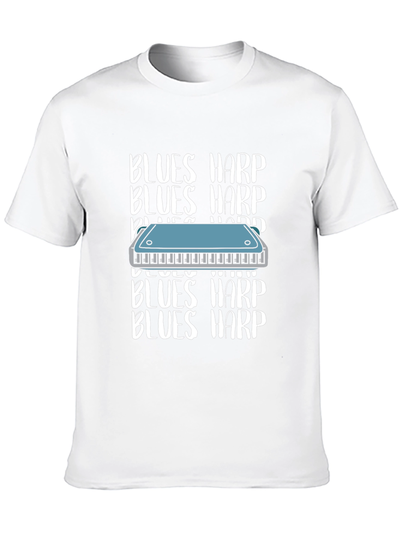 Blues Harp T-Shirt - Musical Instrument Tee