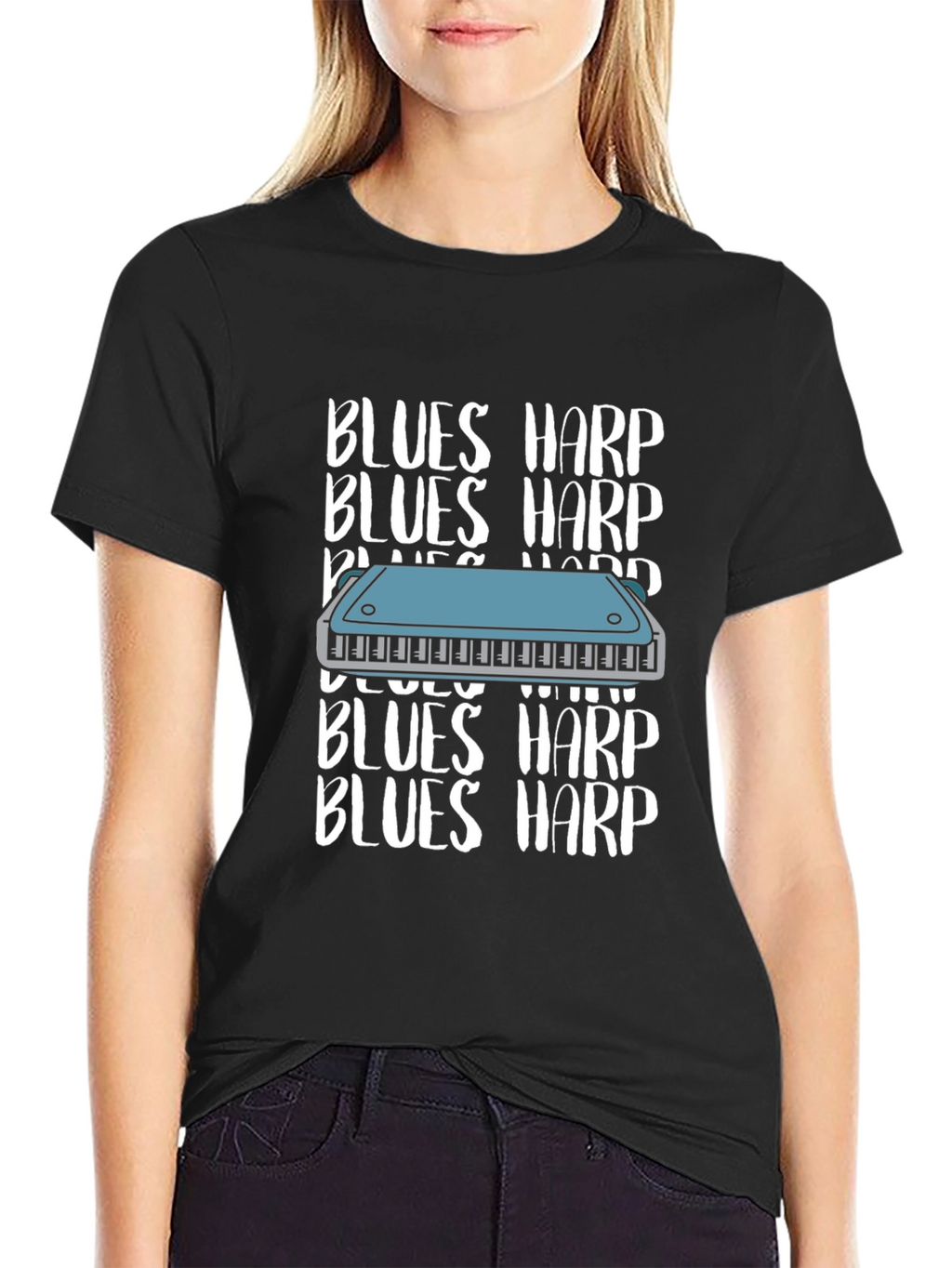 Blues Harp T-Shirt - Musical Instrument Tee