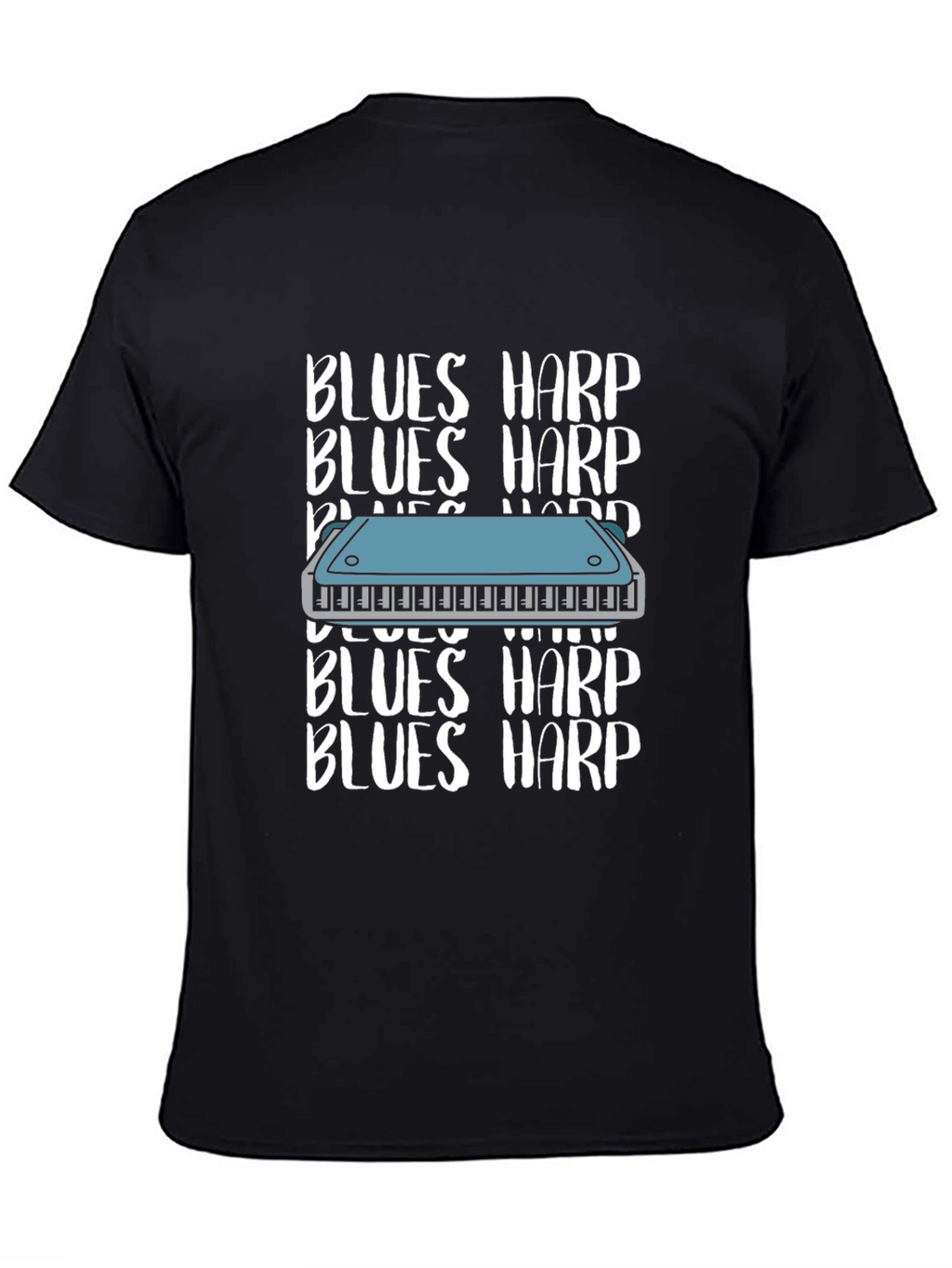 Blues Harp T-Shirt - Musical Instrument Tee