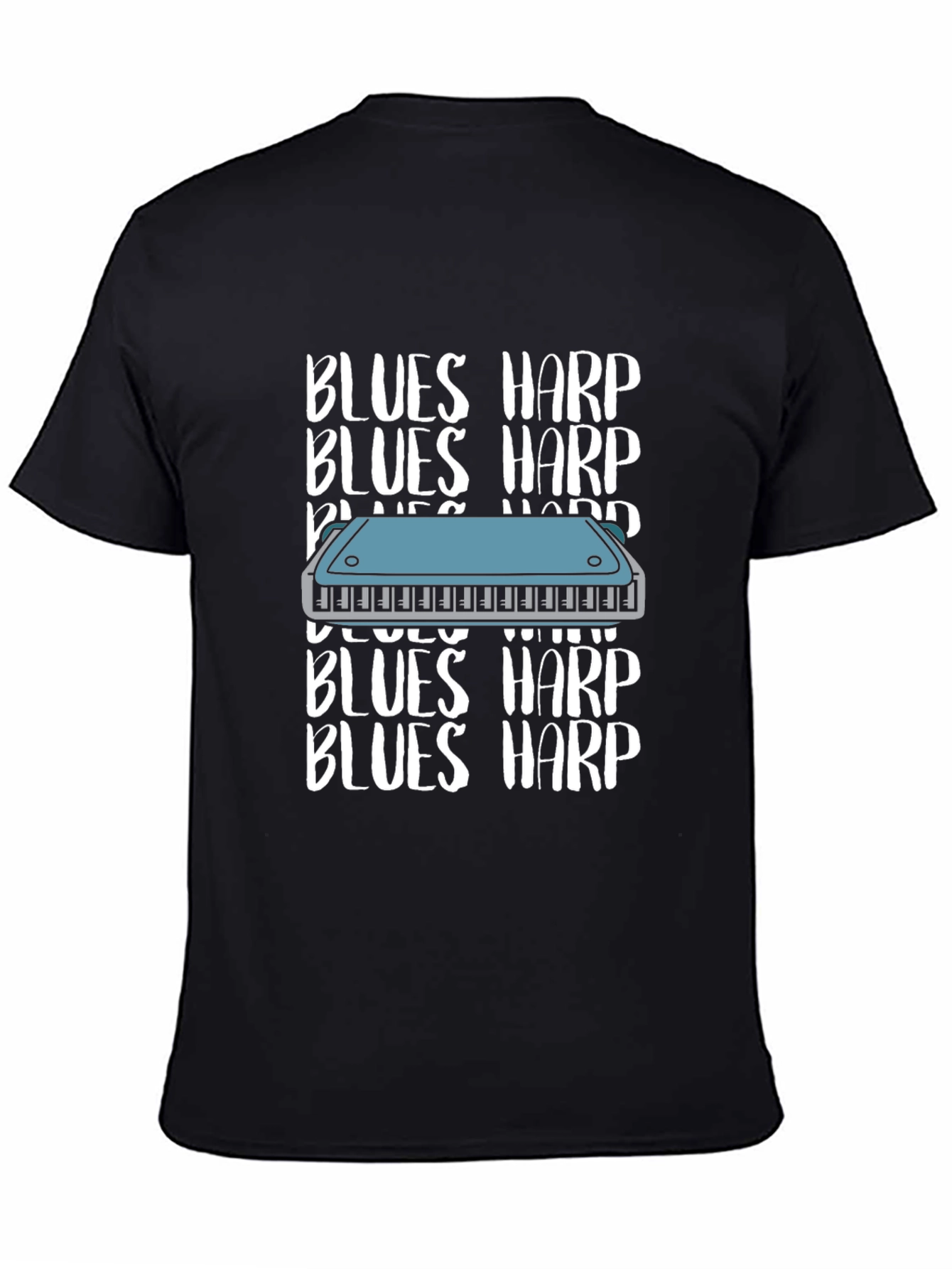 Blues Harp T-Shirt - Musical Instrument Tee