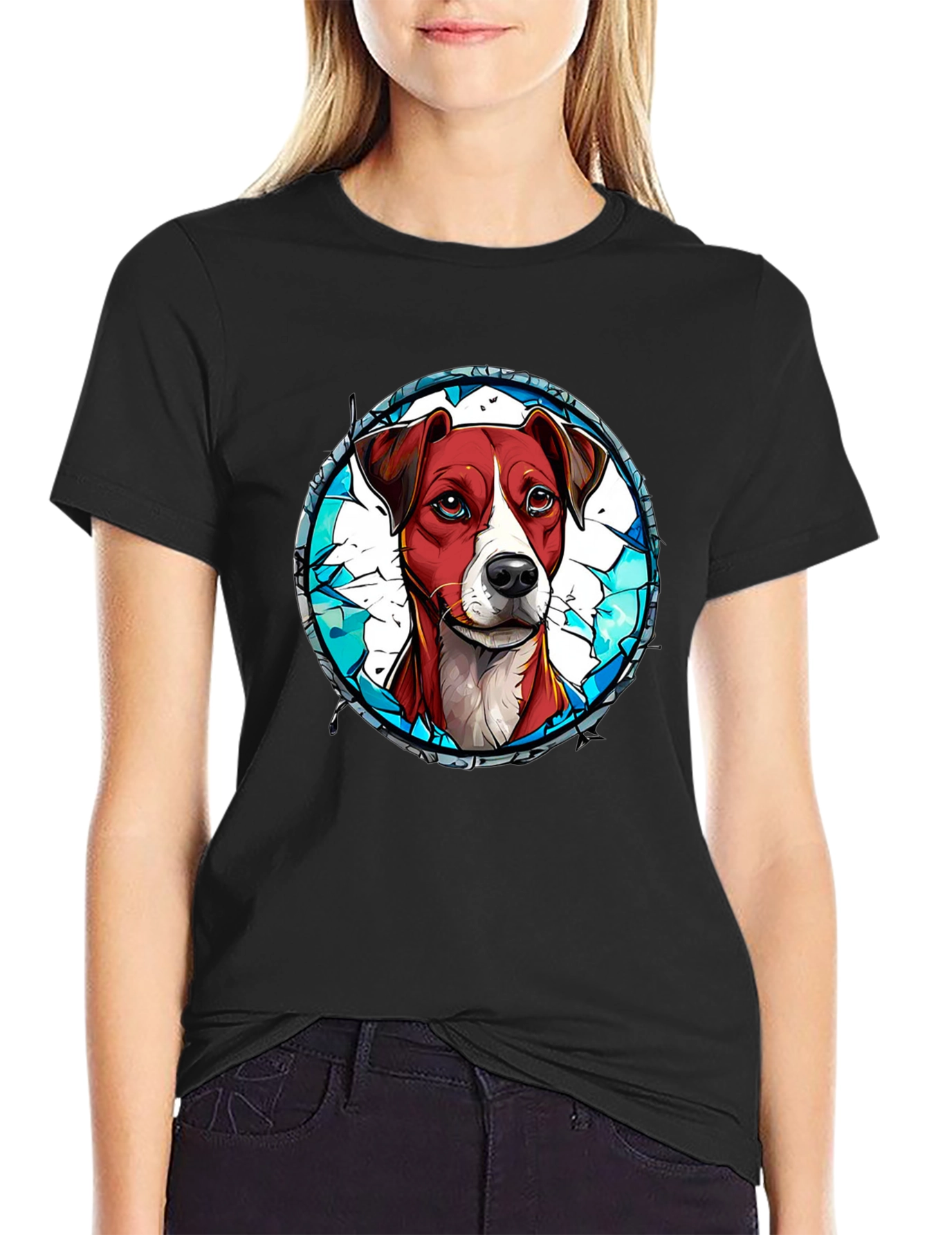 Dog Graphic Tee - Artistic Pet Lover T-Shirt