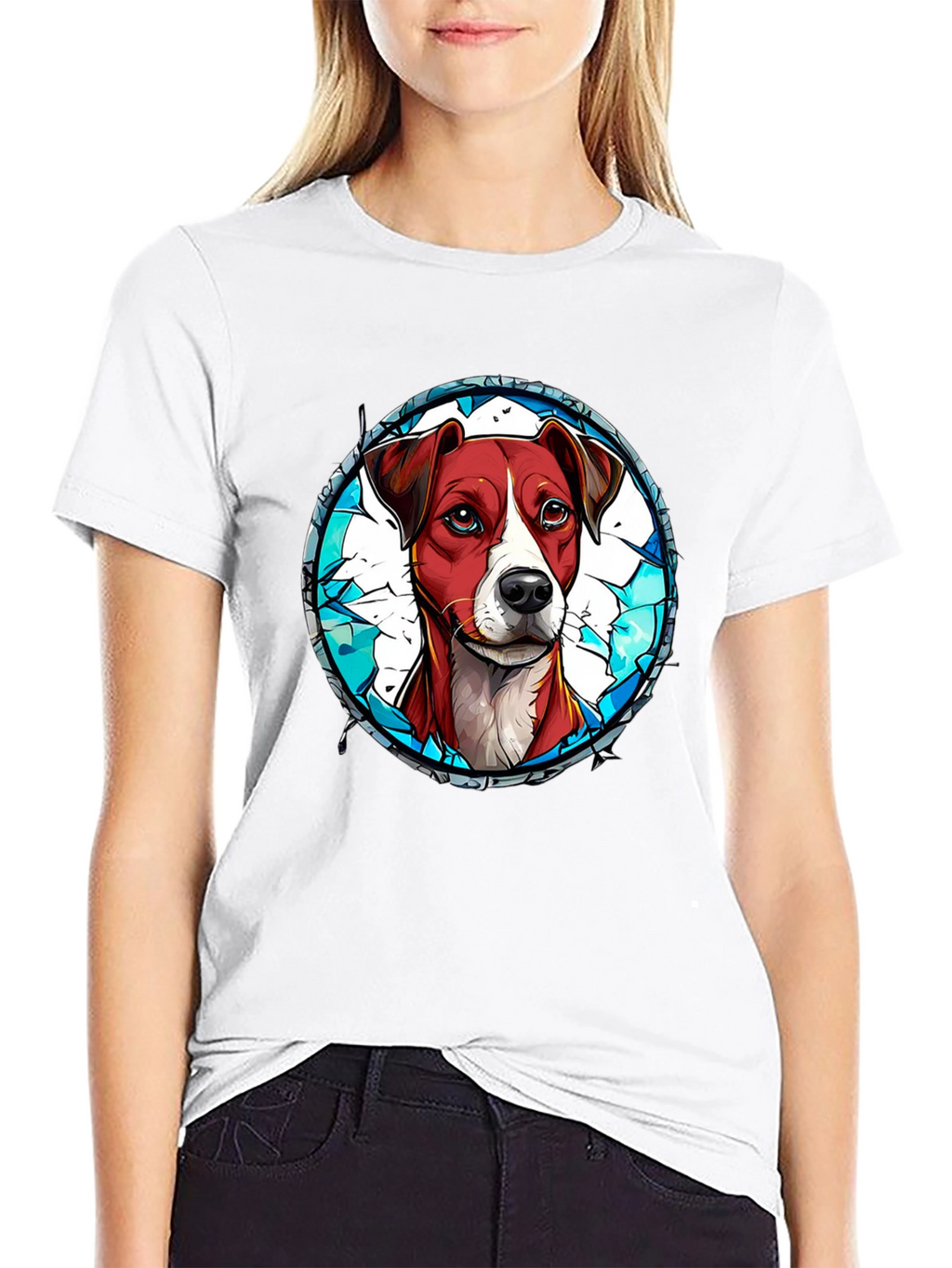 Dog Graphic Tee - Artistic Pet Lover T-Shirt