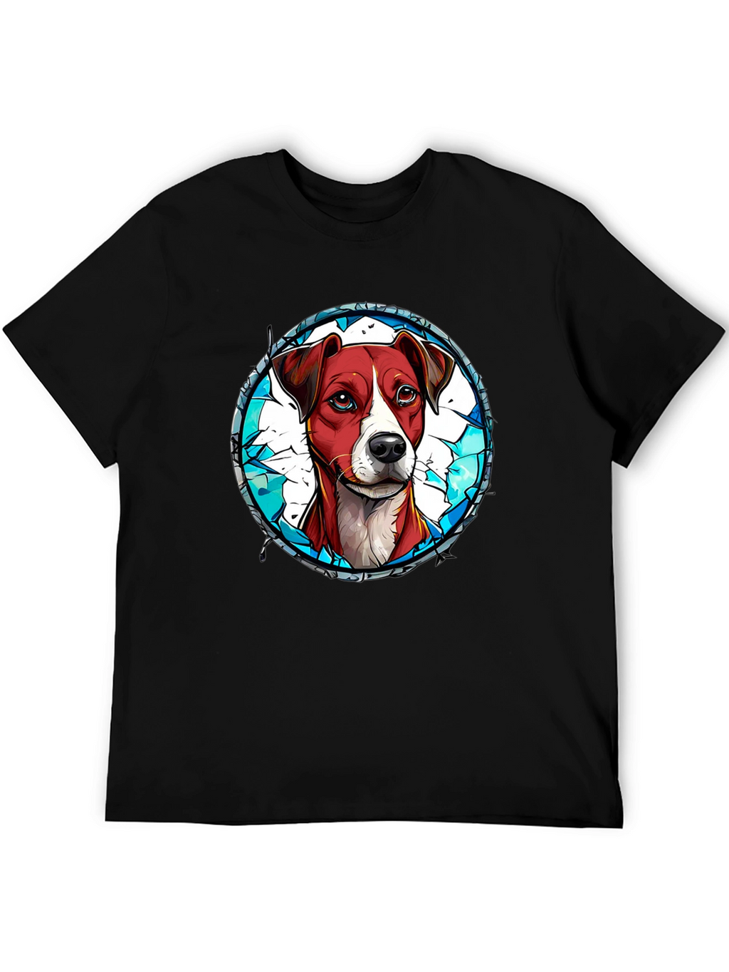 Dog Graphic Tee - Artistic Pet Lover T-Shirt