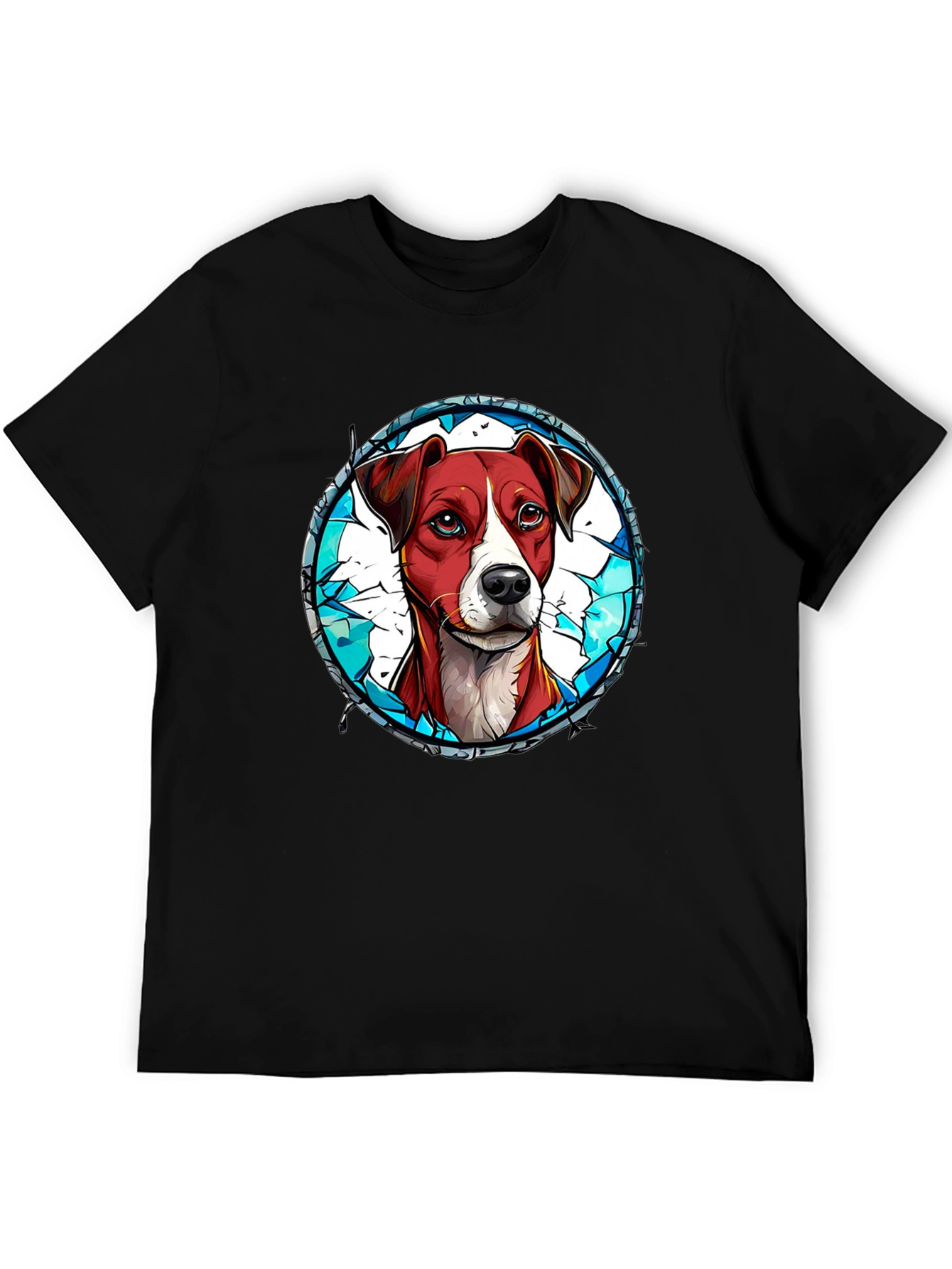 Dog Graphic Tee - Artistic Pet Lover T-Shirt