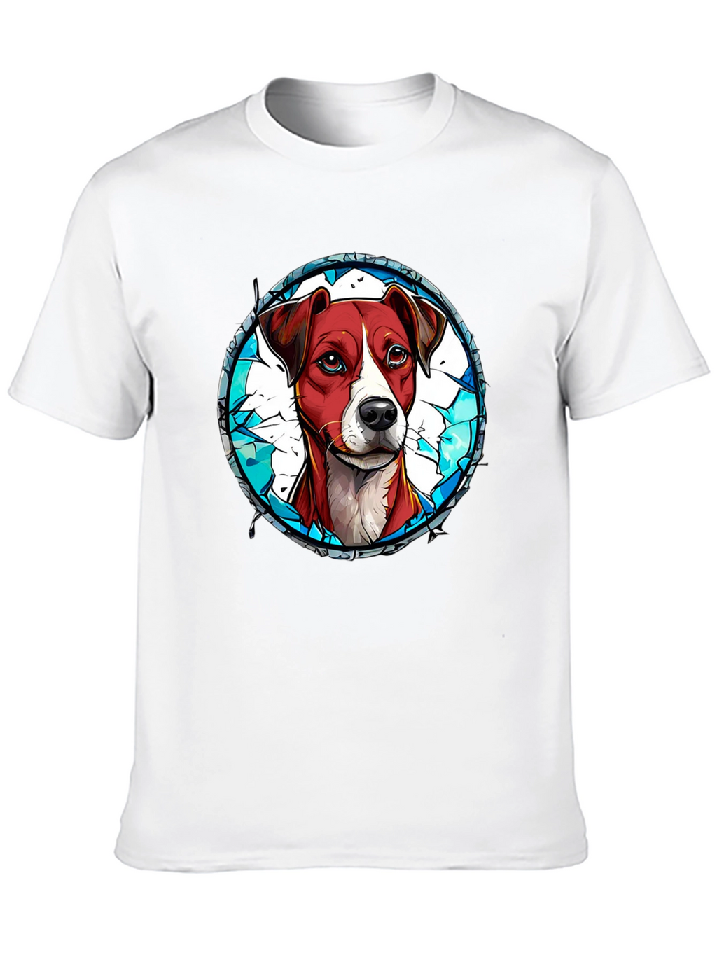 Dog Graphic Tee - Artistic Pet Lover T-Shirt