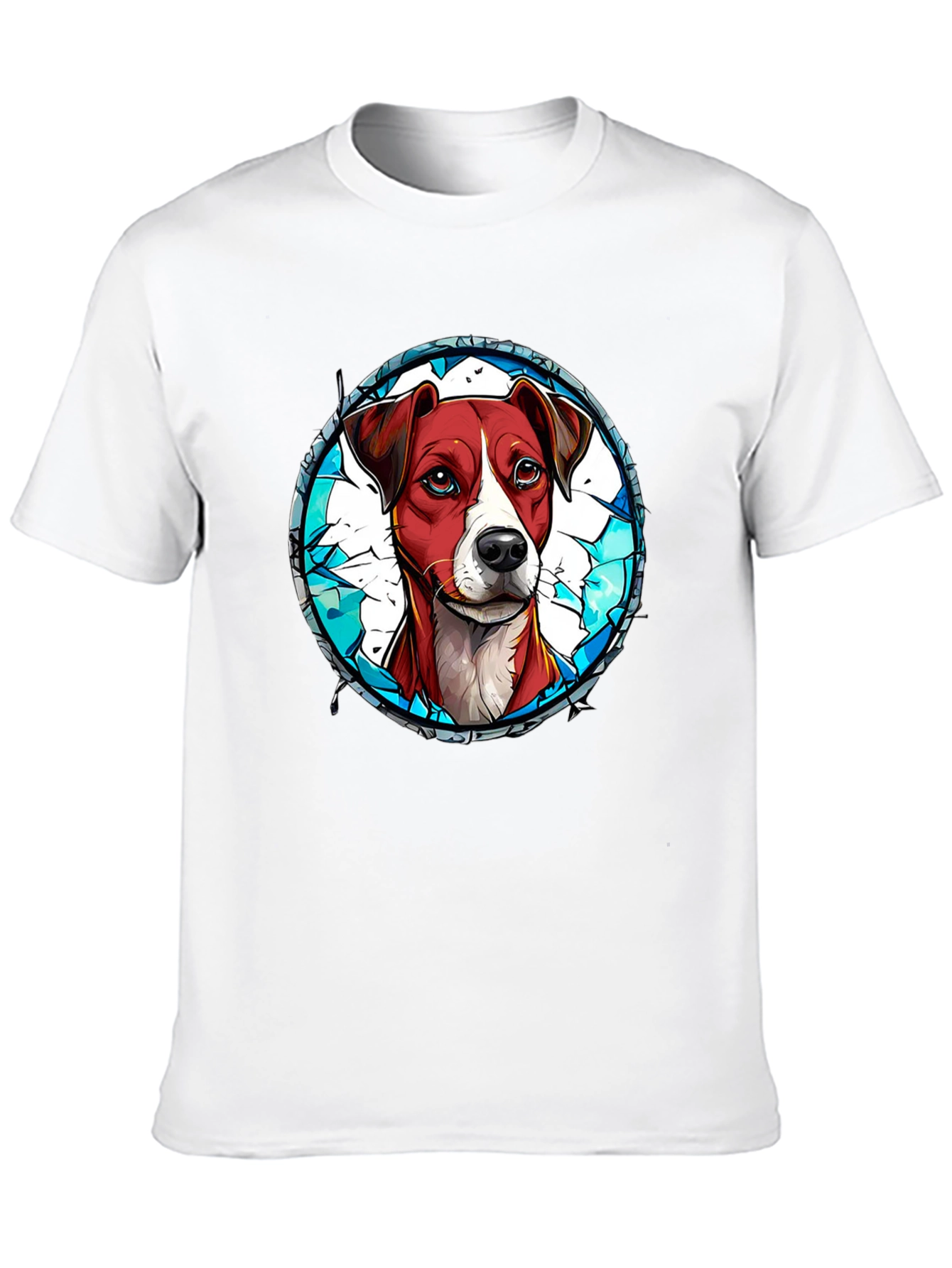 Dog Graphic Tee - Artistic Pet Lover T-Shirt