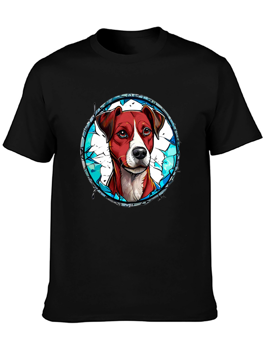 Dog Graphic Tee - Artistic Pet Lover T-Shirt