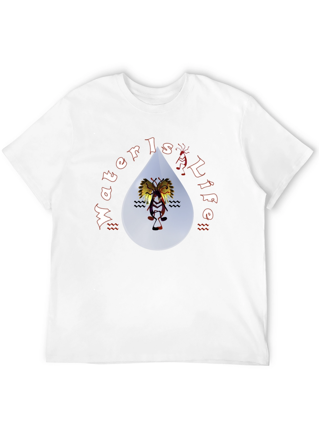 Water is Life Black Graphic Tee