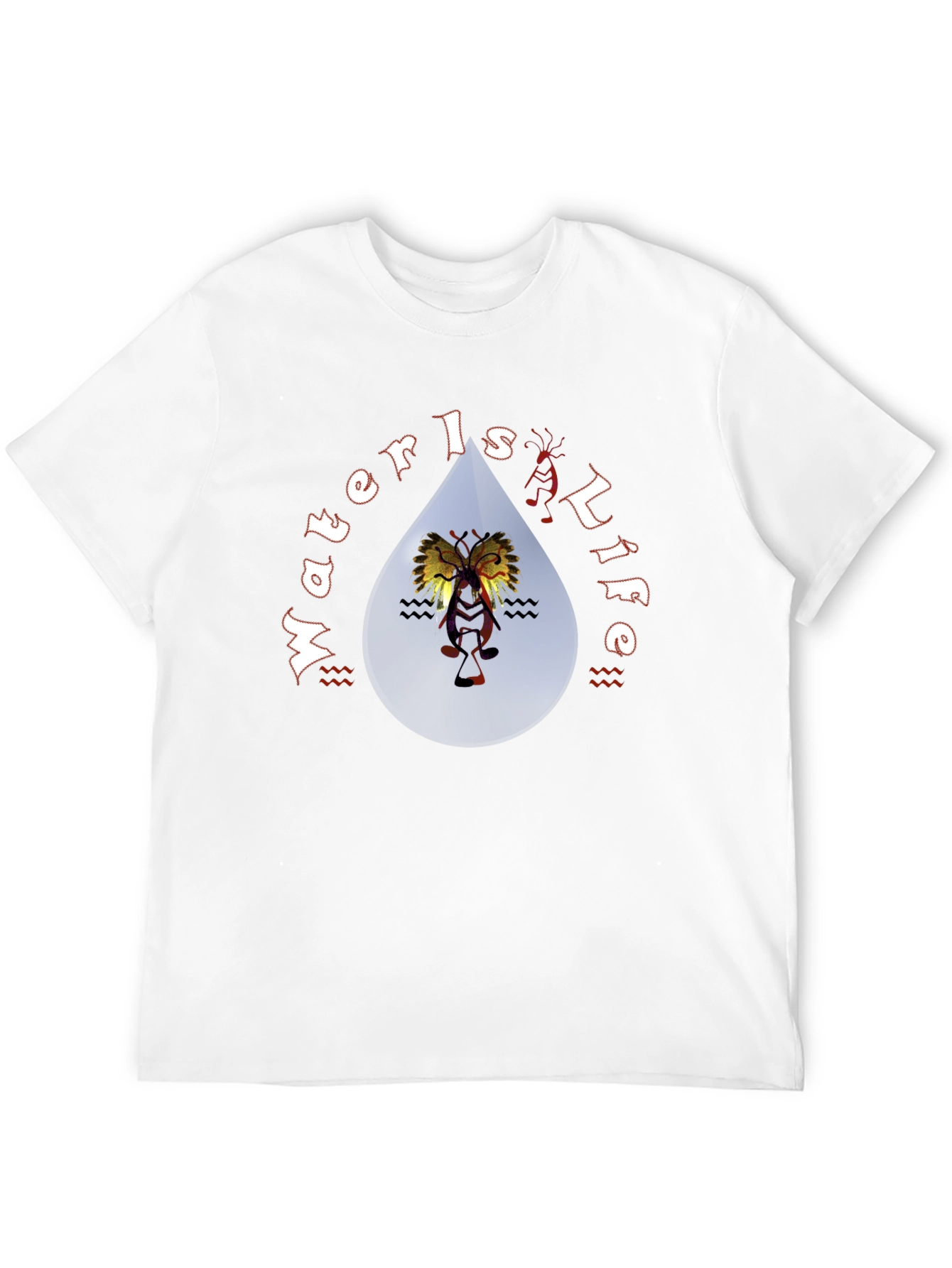 Water is Life Black Graphic Tee
