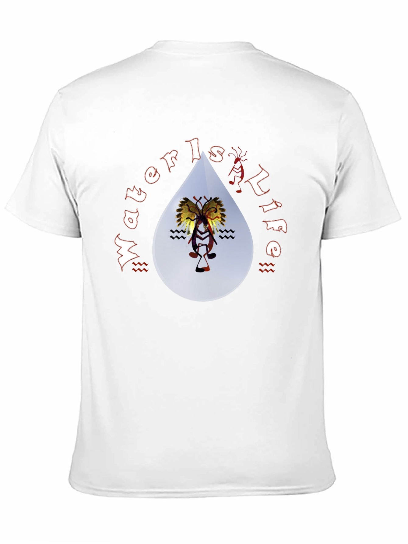 Water is Life Black Graphic Tee