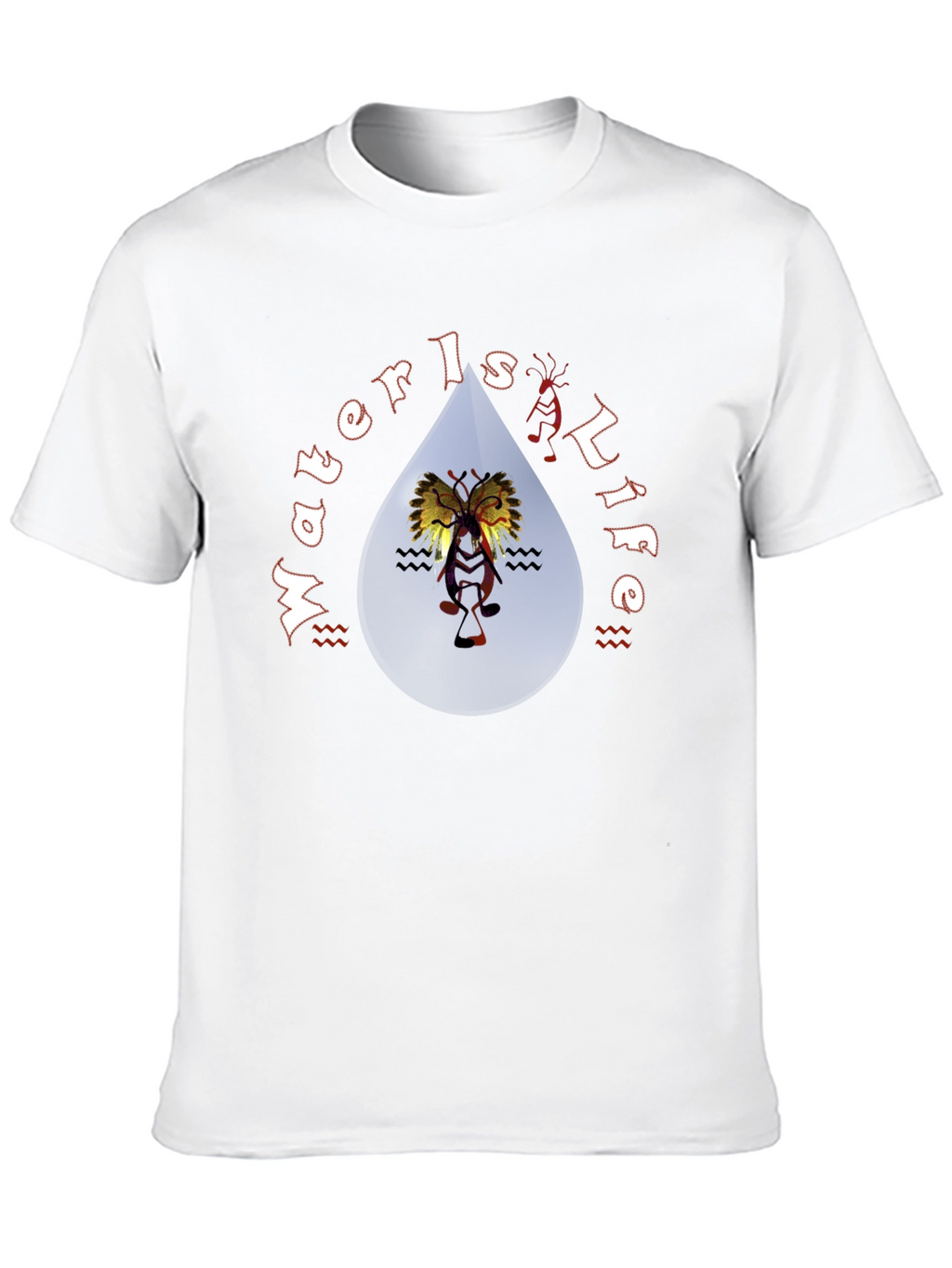 Water is Life Black Graphic Tee