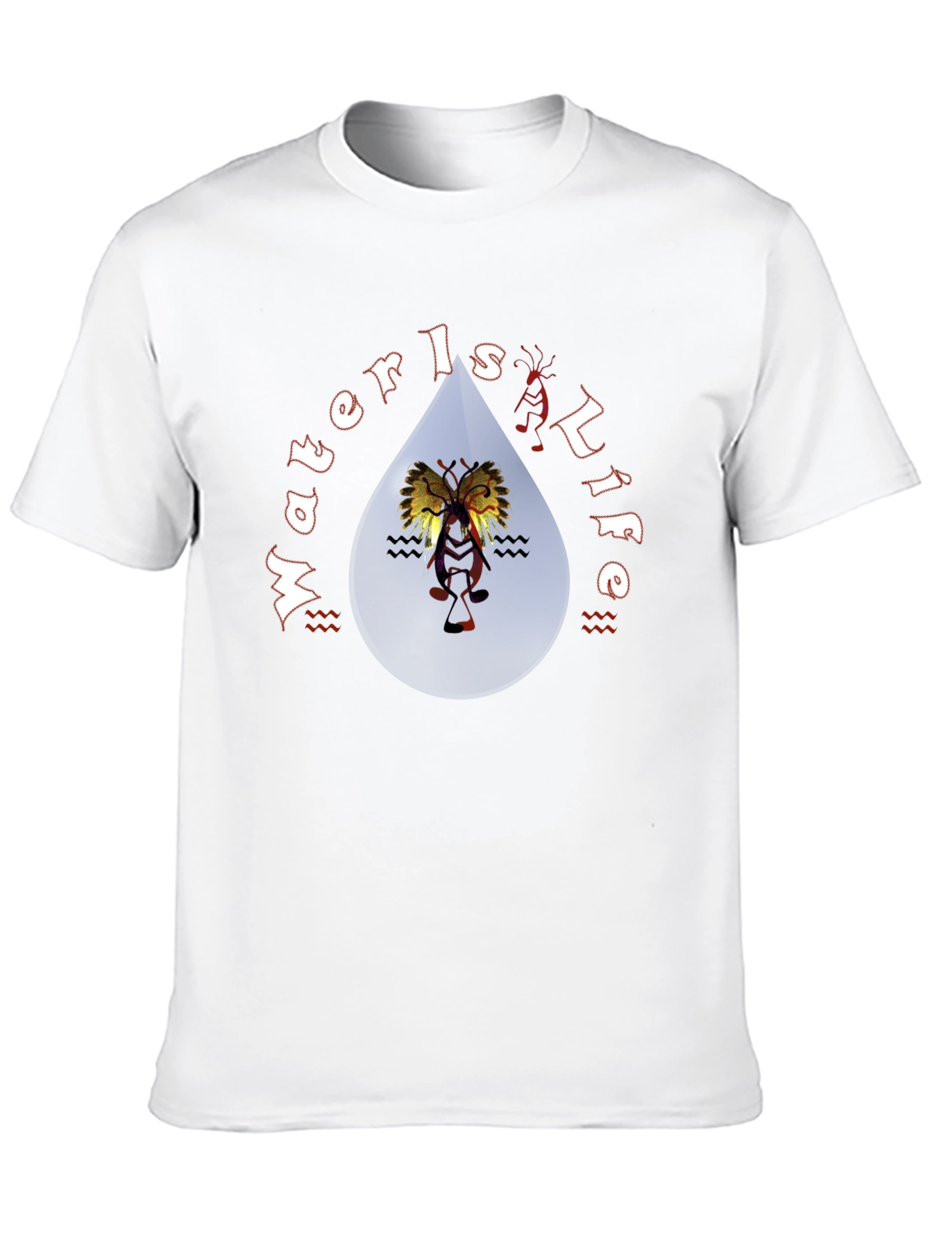 Water is Life Black Graphic Tee
