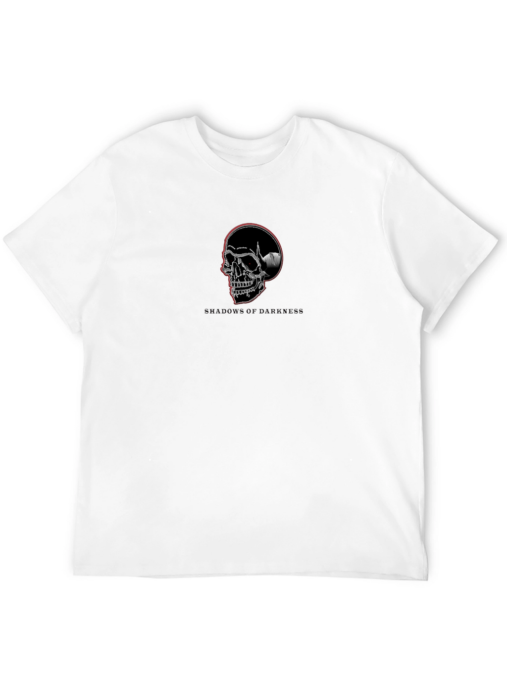 Shadows of Darkness Skull Graphic T-Shirt