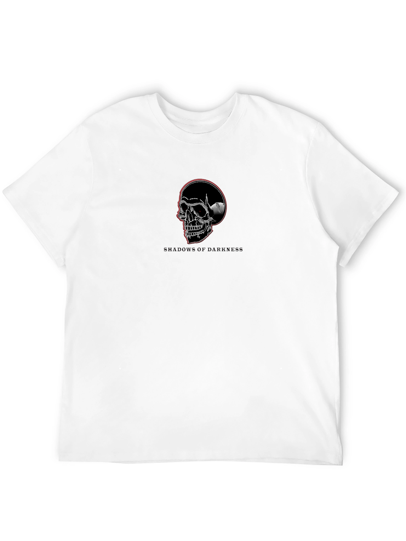 Shadows of Darkness Skull Graphic T-Shirt