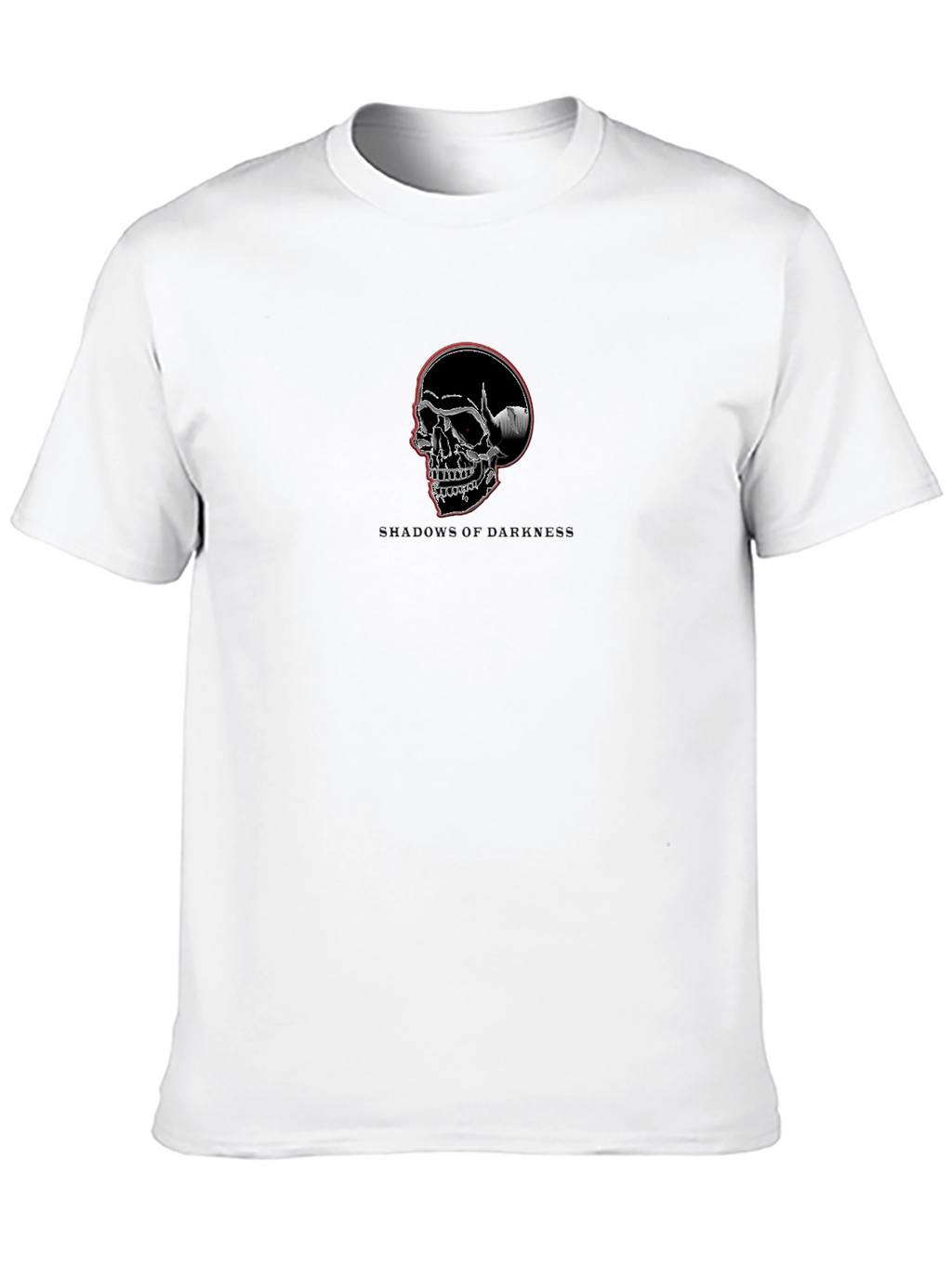 Shadows of Darkness Skull Graphic T-Shirt