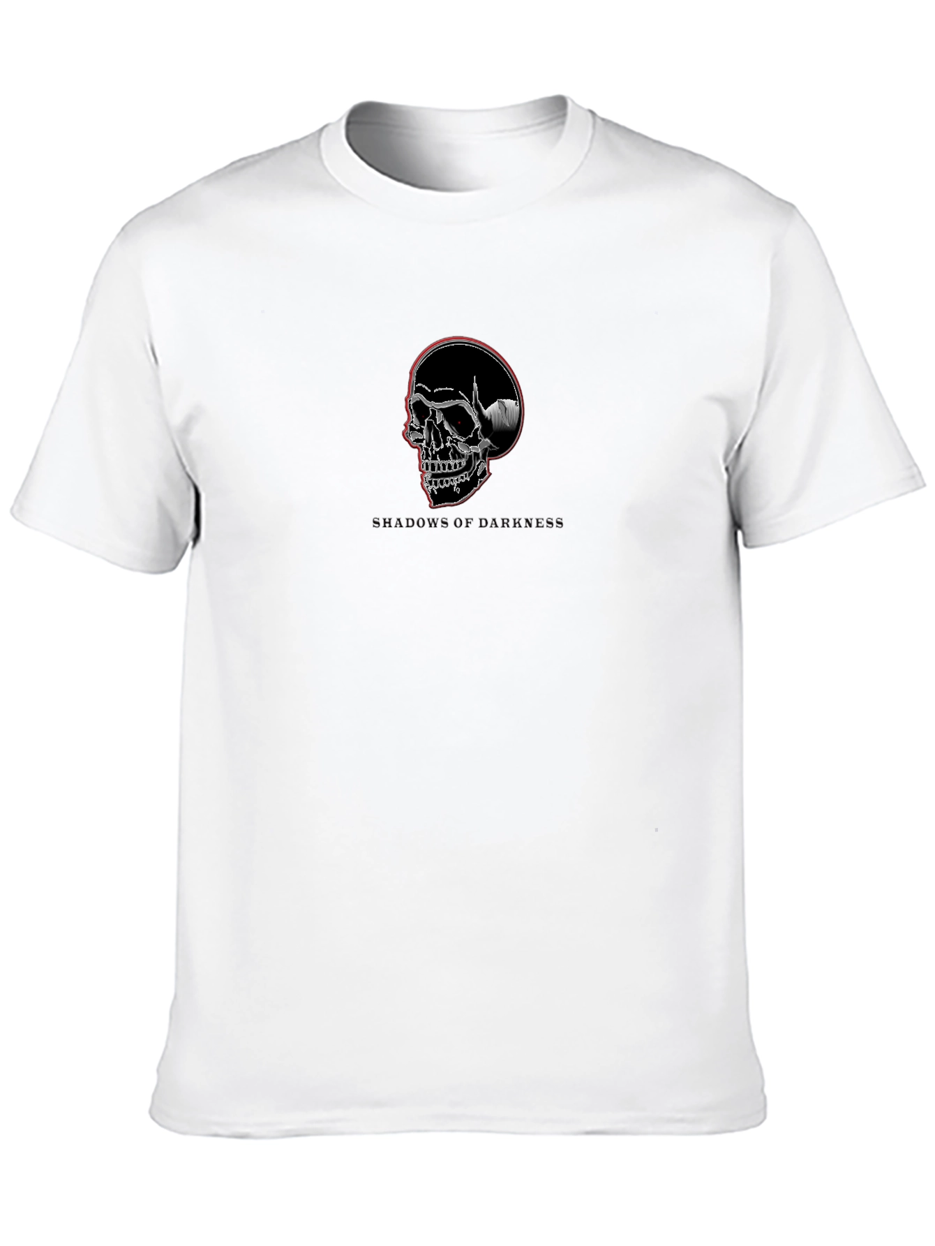 Shadows of Darkness Skull Graphic T-Shirt