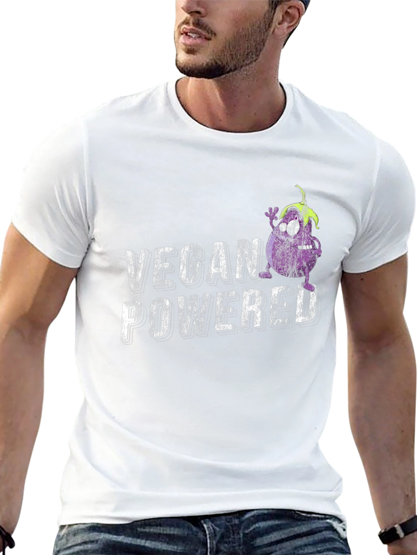 Vegan Powered Graphic Tee - Black T-Shirt