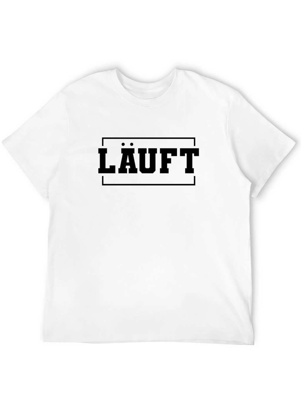 LÄUFT Graphic Tee - Black Cotton Comfort
