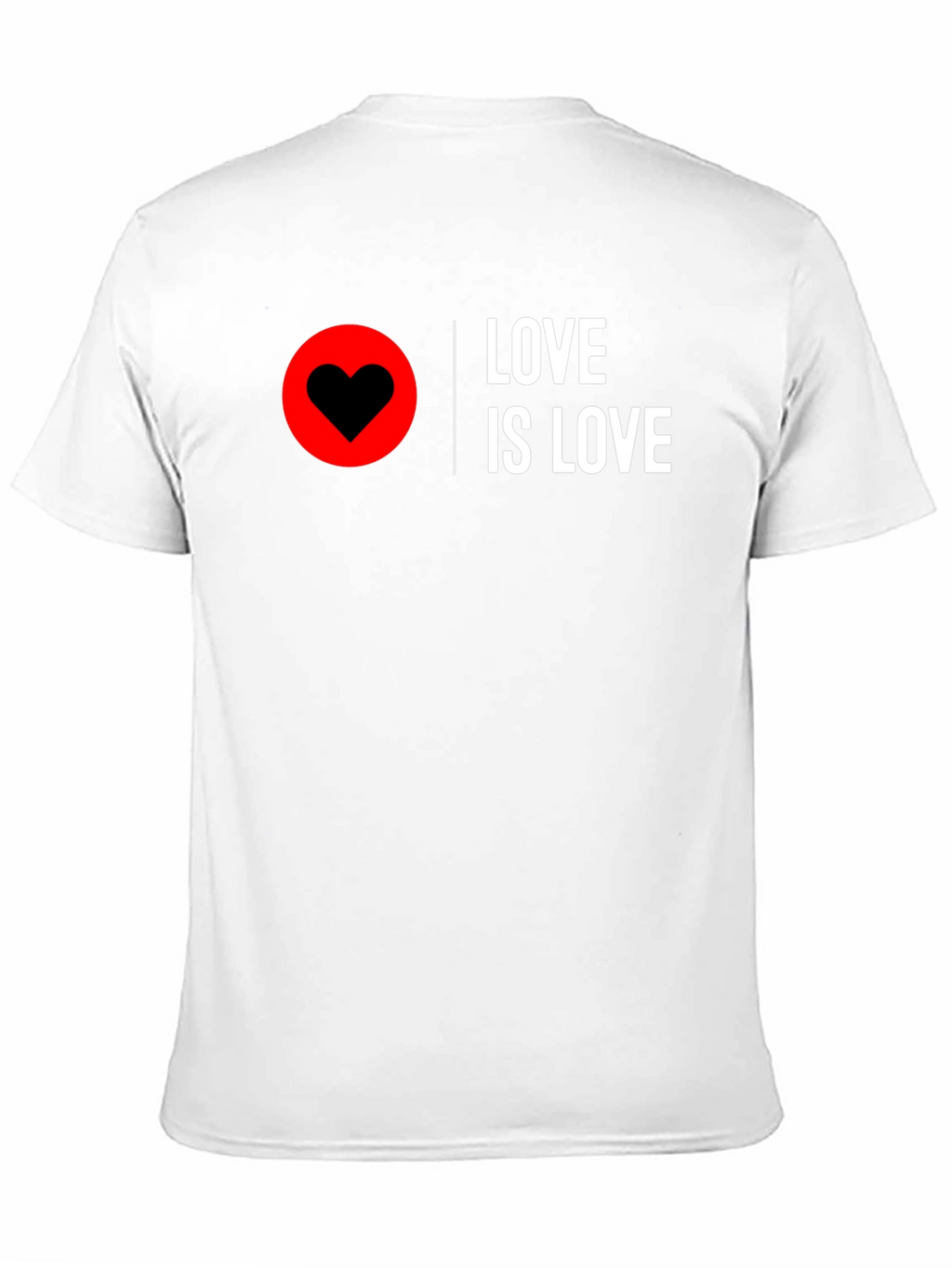 Love Is Love T-Shirt - Black Heart Graphic