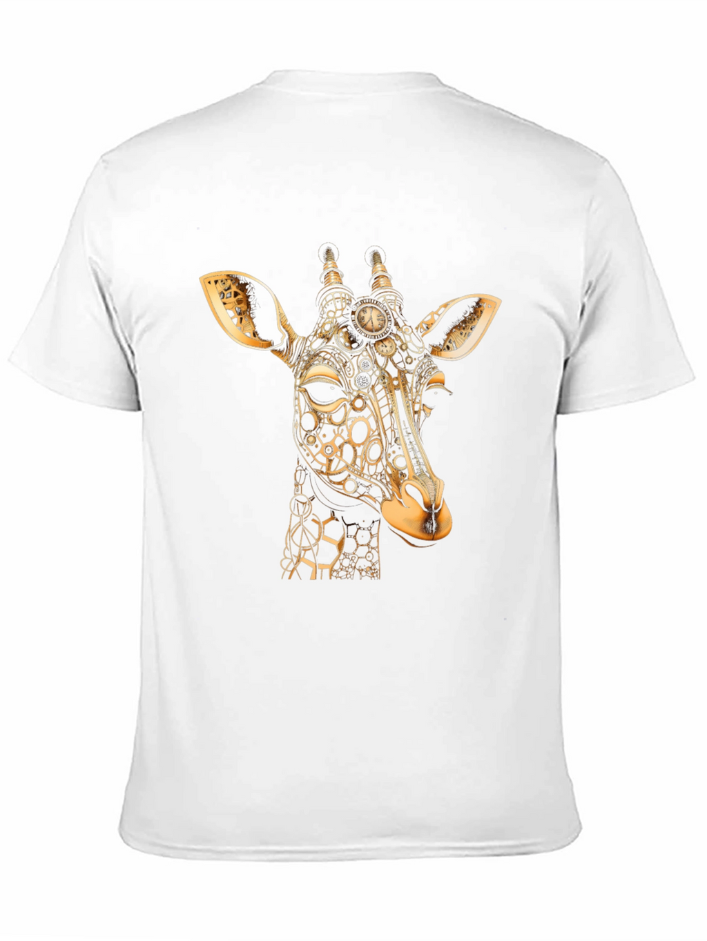 Steampunk Giraffe Black T-Shirt