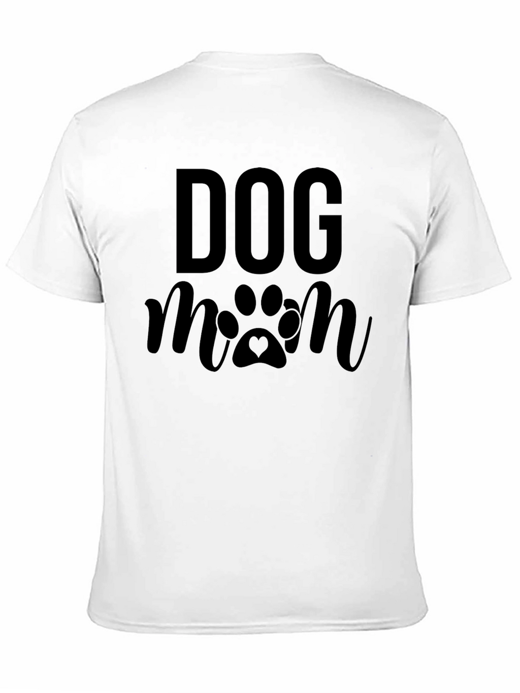 Dog Mom Graphic Tee - Black