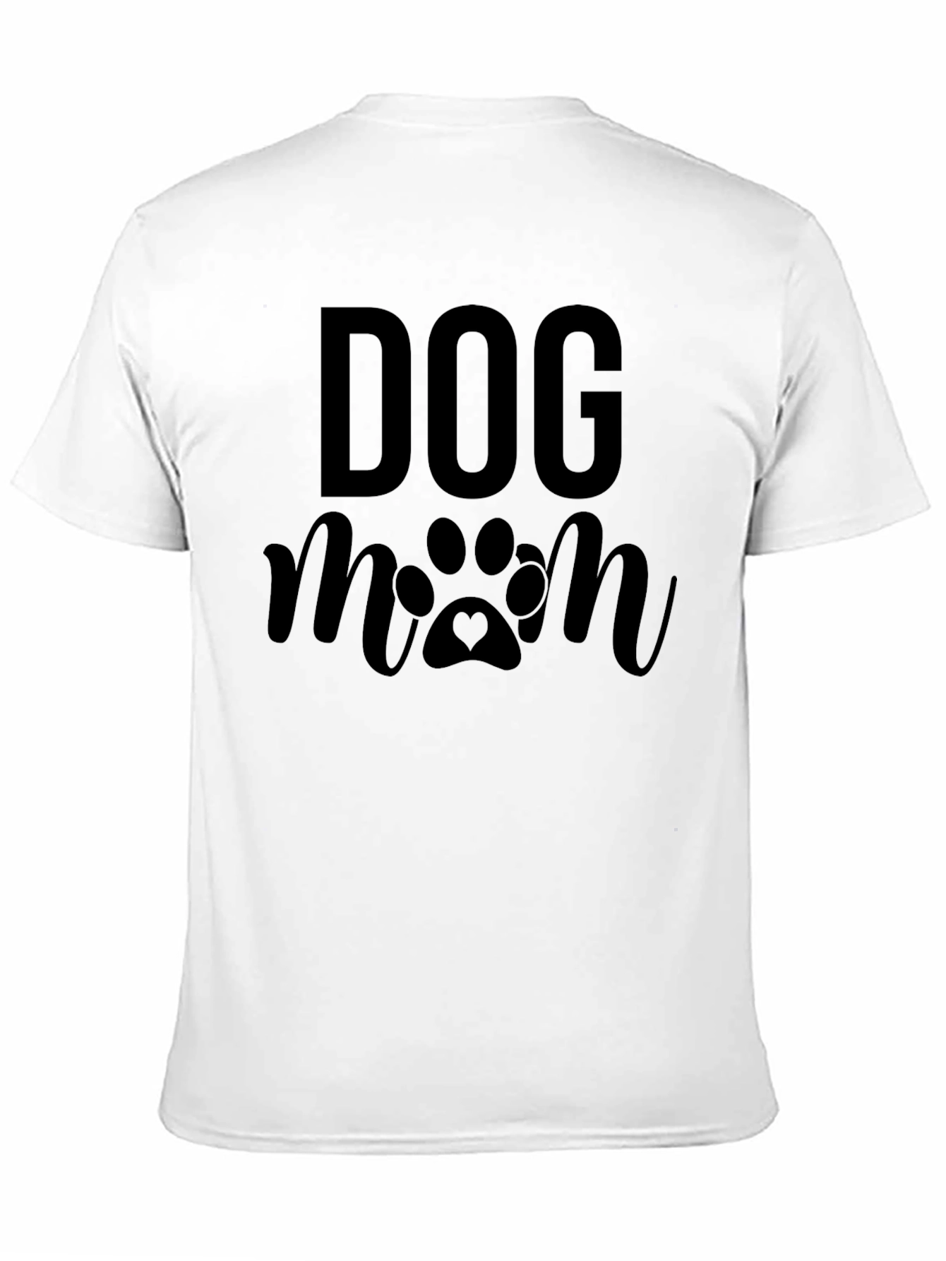 Dog Mom Graphic Tee - Black