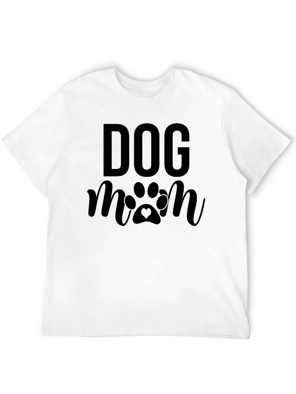 Dog Mom Graphic Tee - Black