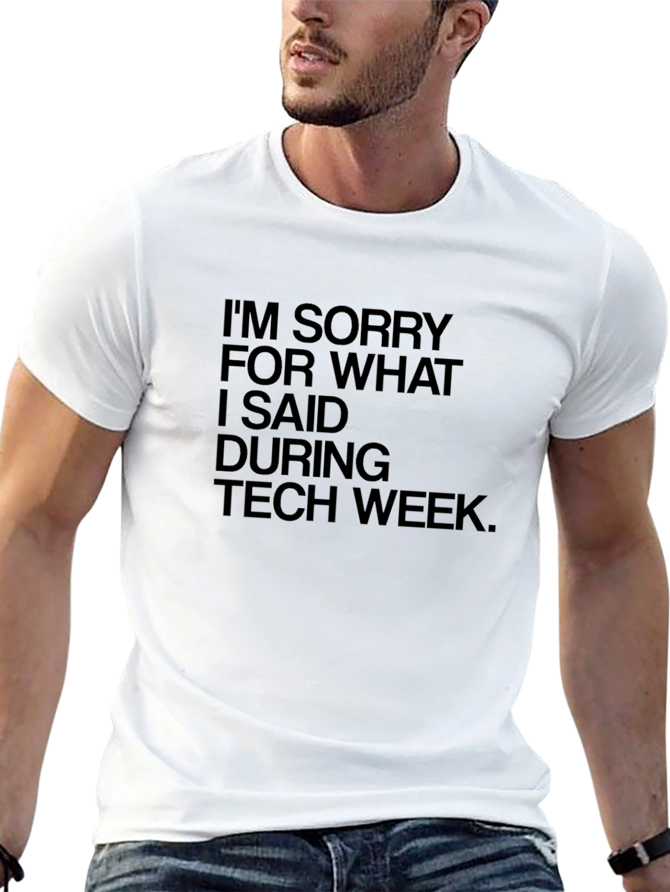 Tech Week Apology T-Shirt - Black