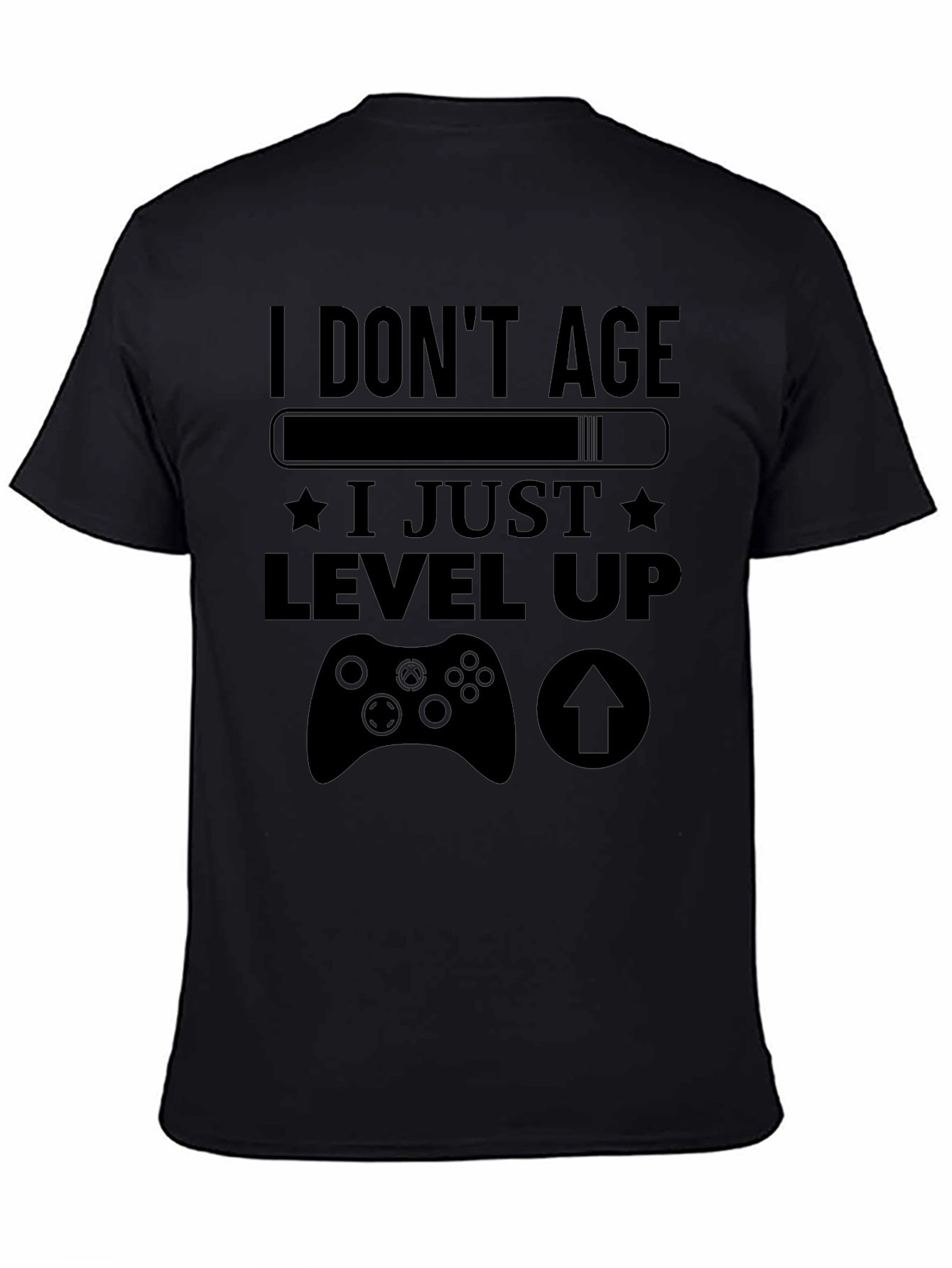 Gamer Level Up Black T-Shirt